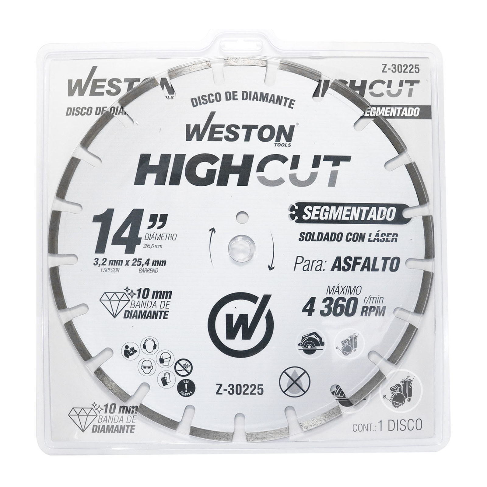 Disco de Diamante Rin Segmentado 14" WESTON