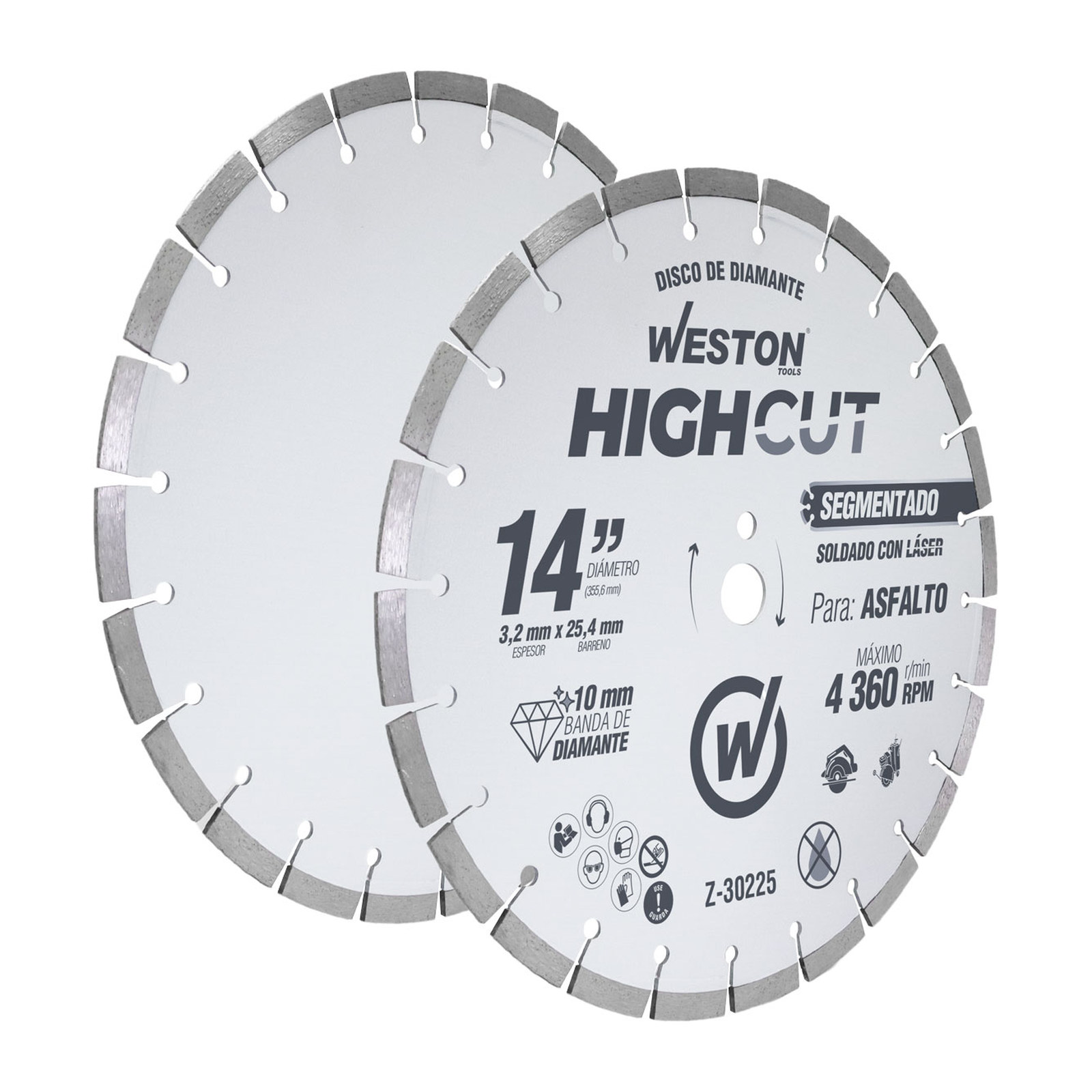 DISCO DE DIAMANTE RIN SEGMENTADO 14" 10/15 - Imagen 2