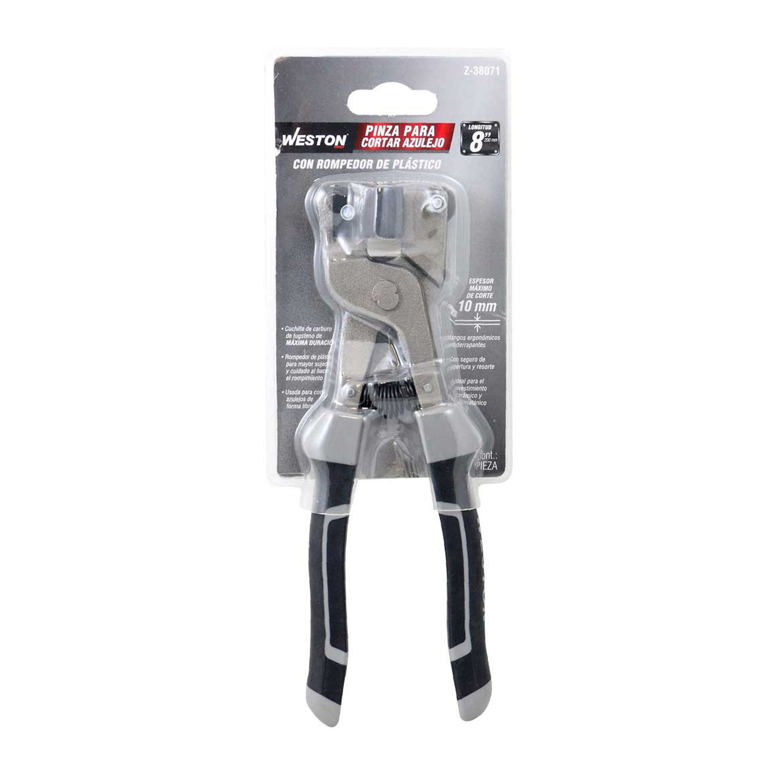PINZA PARA CORTAR AZULEJO CON ROMPEDOR DE PLASTICO 8" (CAJA C/6 PZAS - PRECIO X PIEZA) - Imagen 4