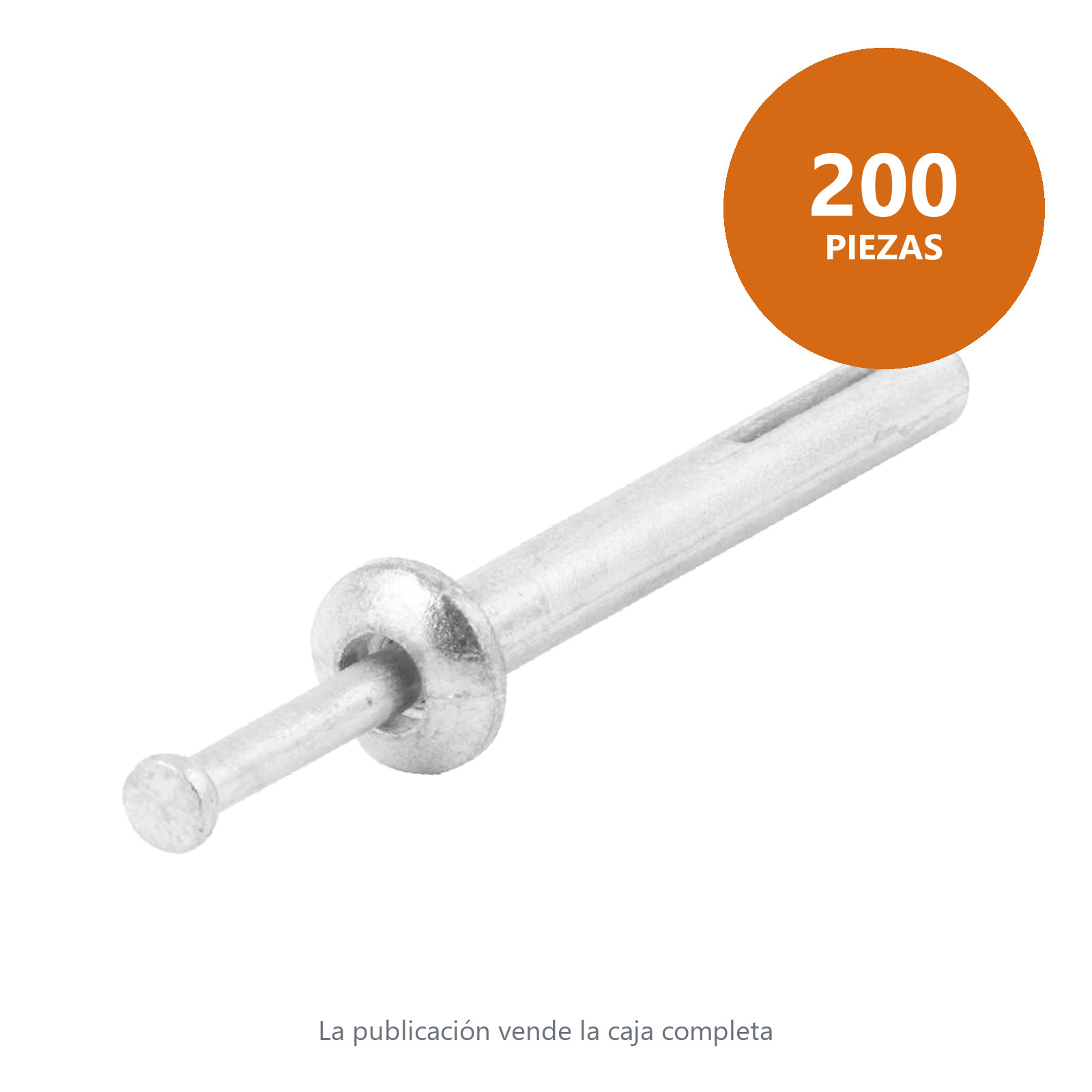 REMACHE DE GOLPE P/CONCRETO 1/4" X 2" (Precio x pieza- Empaque c/200 pzas) - Imagen 2