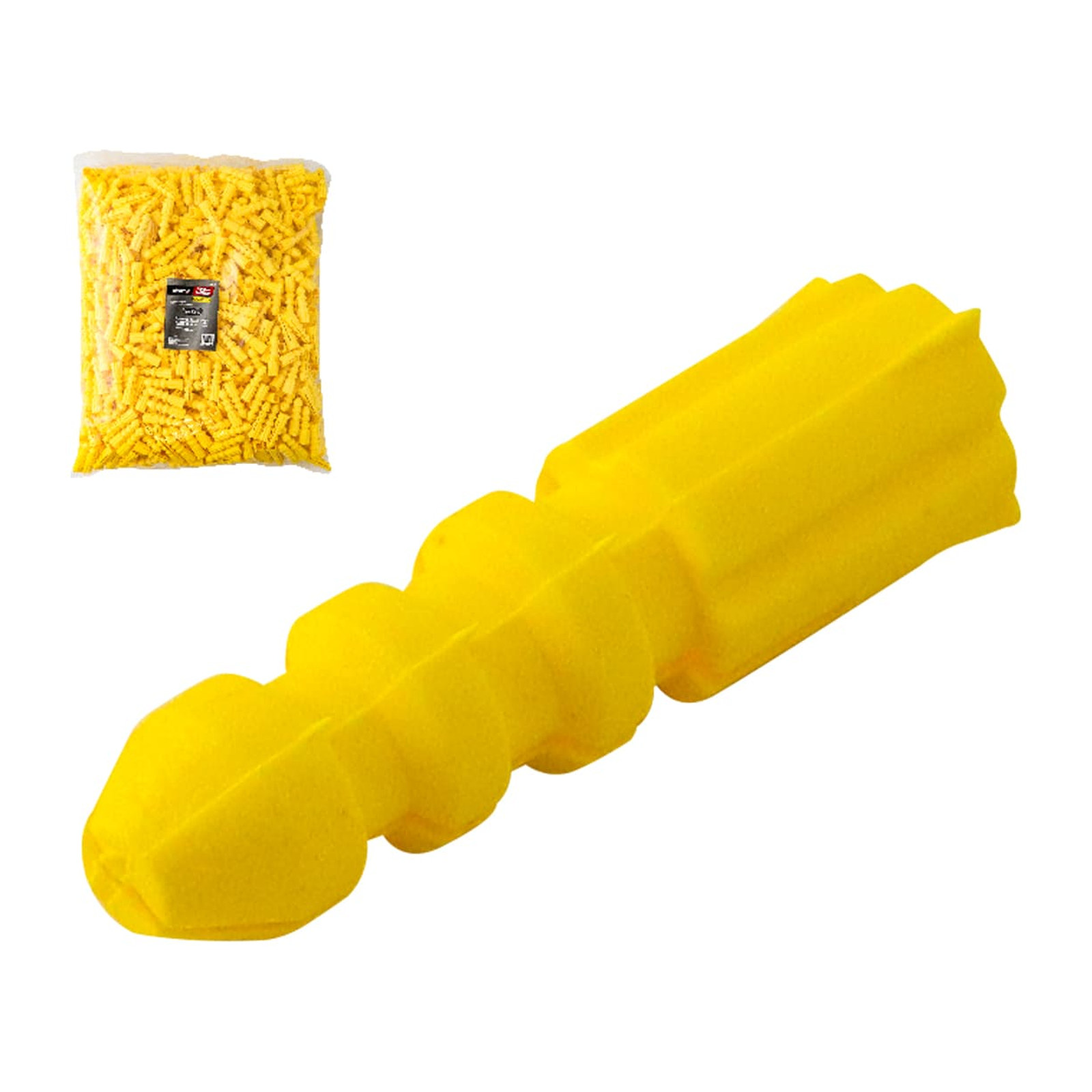 Taquete Plástico Amarillo 5/16" x 30 mm Weston (Bolsa con 1,000 Piezas)