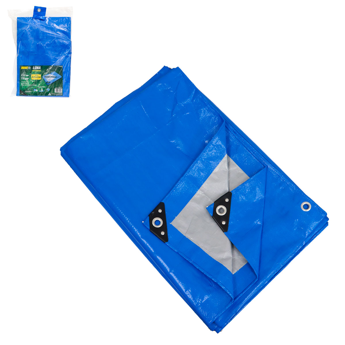 LONA AZUL USO GENERAL 110G 7M X 10M