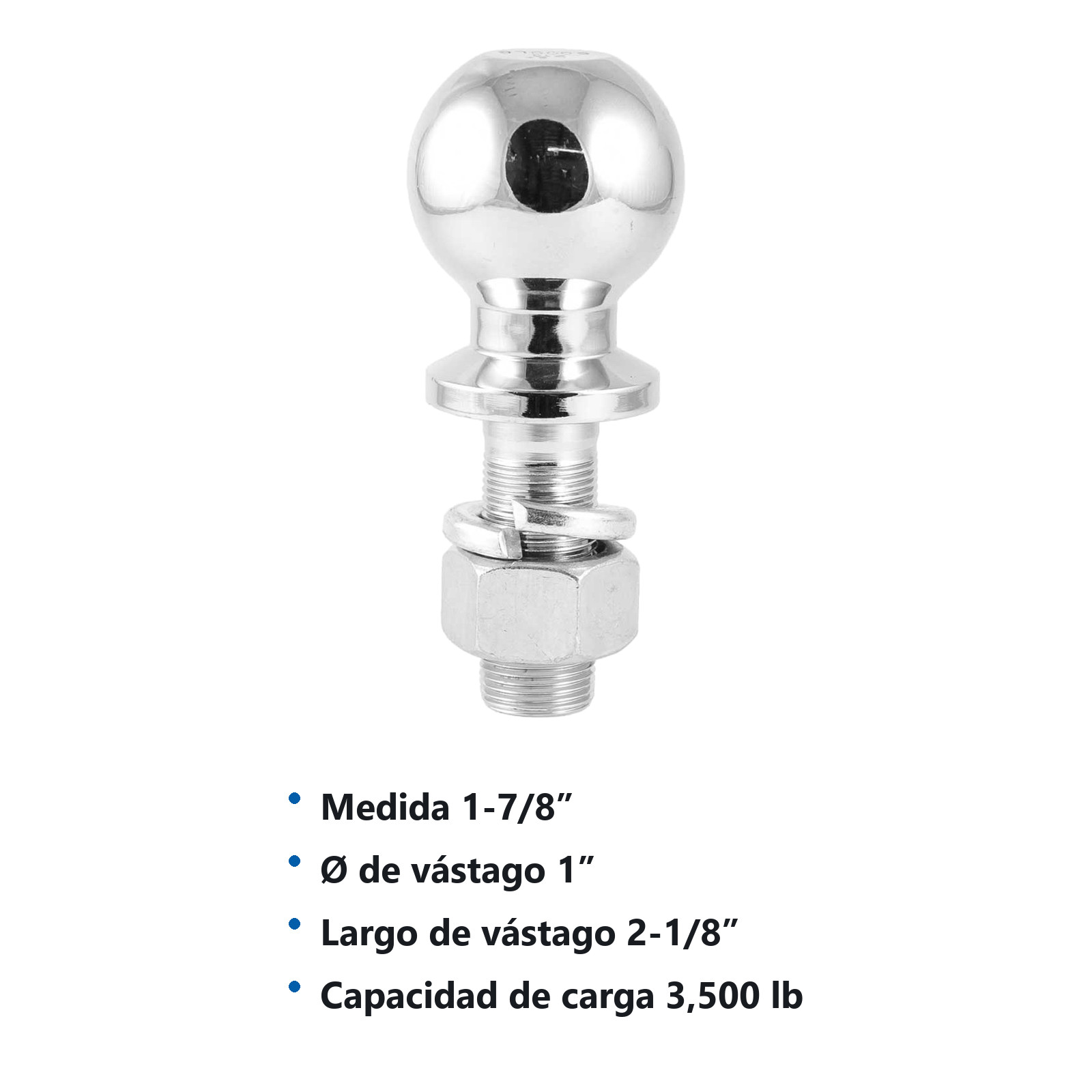 BOLA D/ACERO P/REMOLQUE 1-7/8 X 1"                3500 LIBRAS - Imagen 4