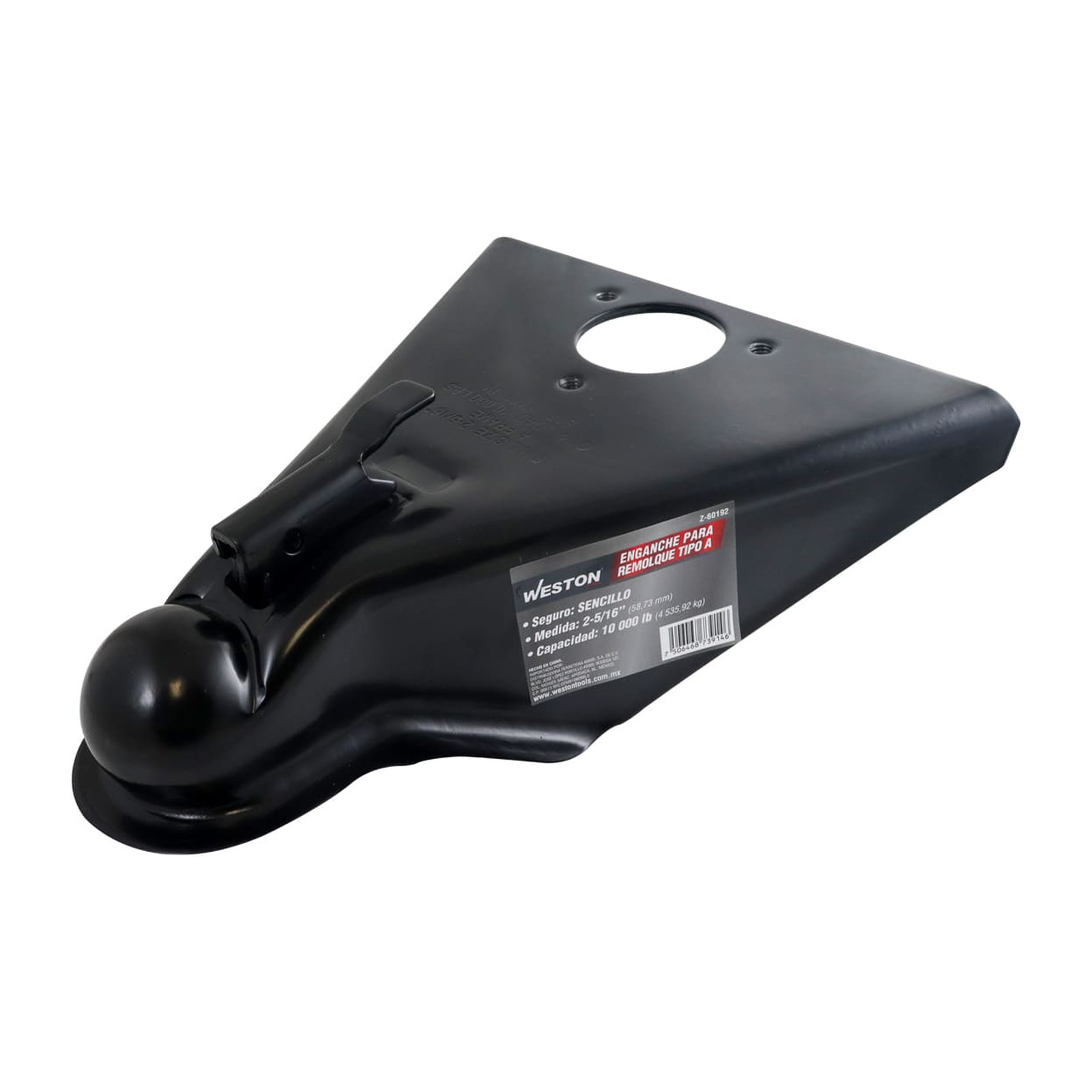 Enganche para Remolque Tipo A con Seguro Sencillo 2-5/16" 10,000 lb Weston