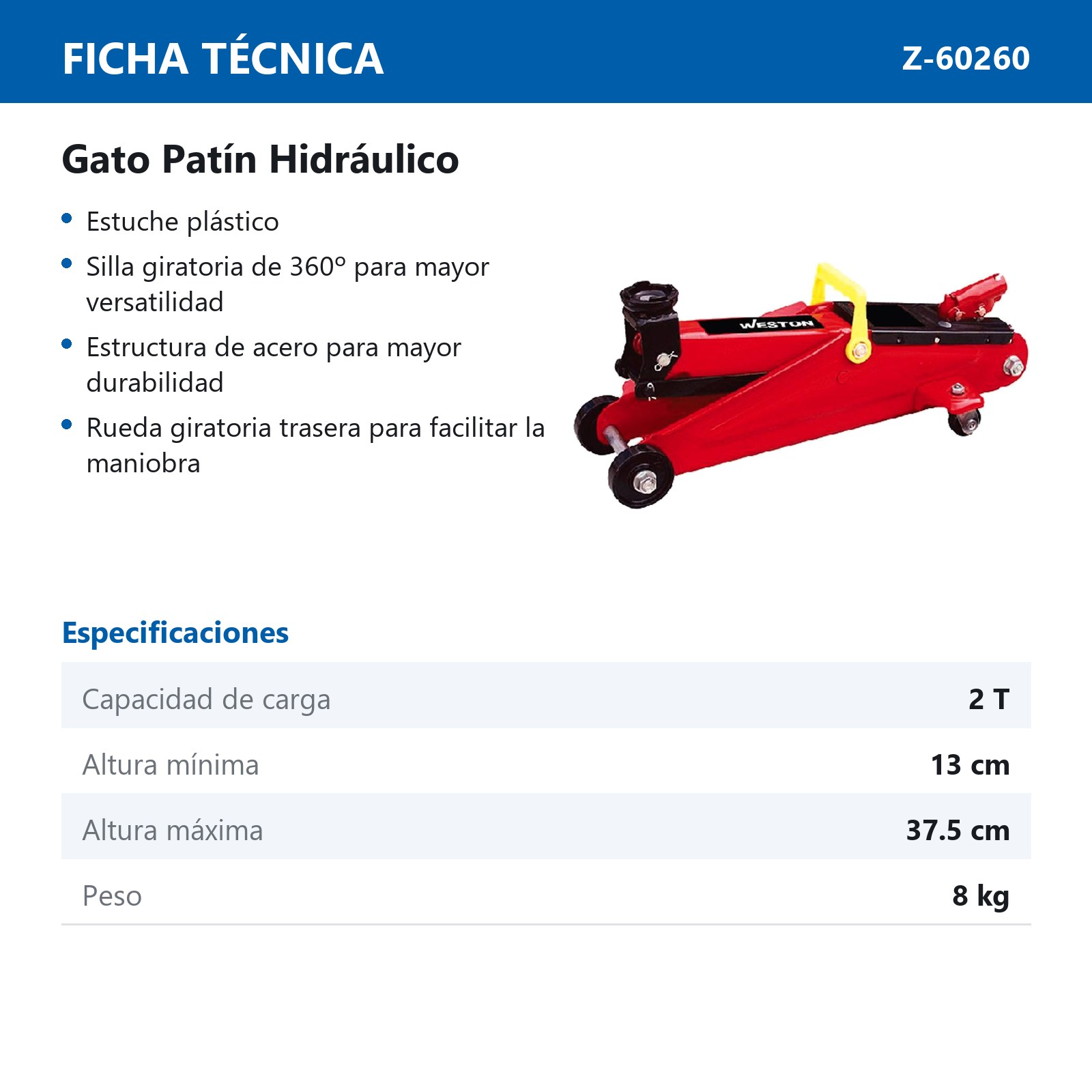 GATO PATIN 2 TON. ESTUCHE DE PLASTICO - Imagen 2