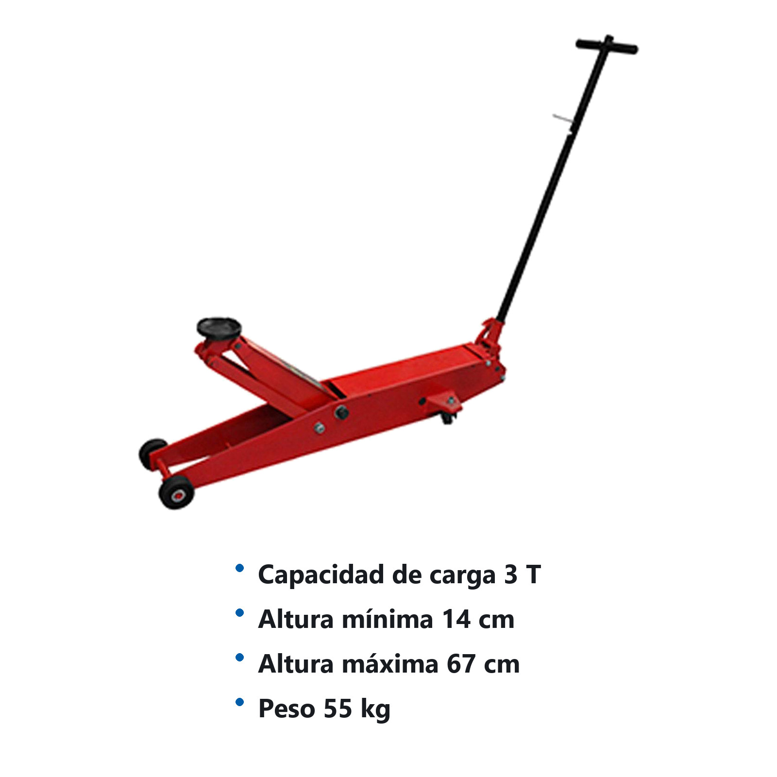 GATO PATIN LARGO USO PESADO 3TON - Imagen 2