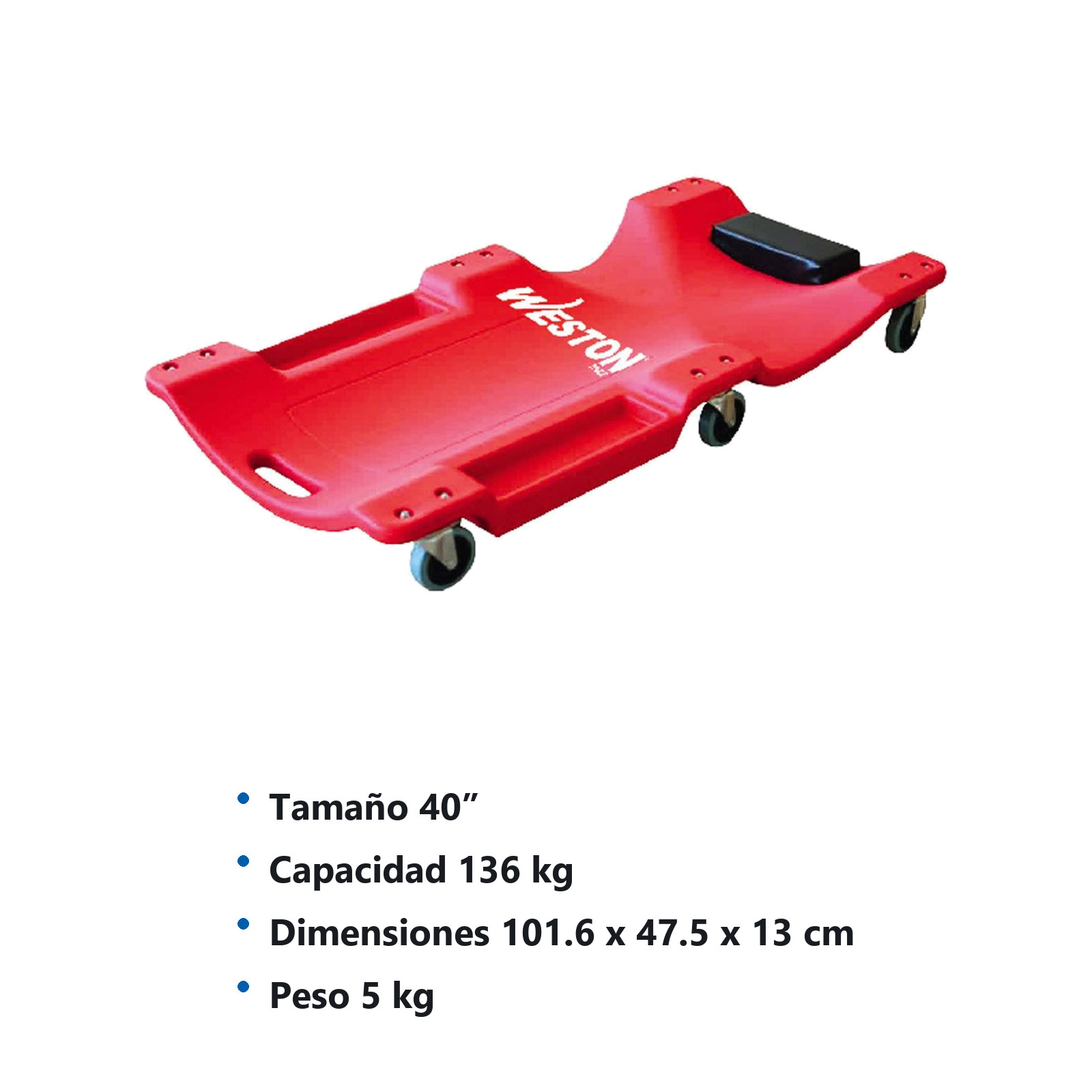 CAMA PLASTICA P/MECANICO 40" - Imagen 2