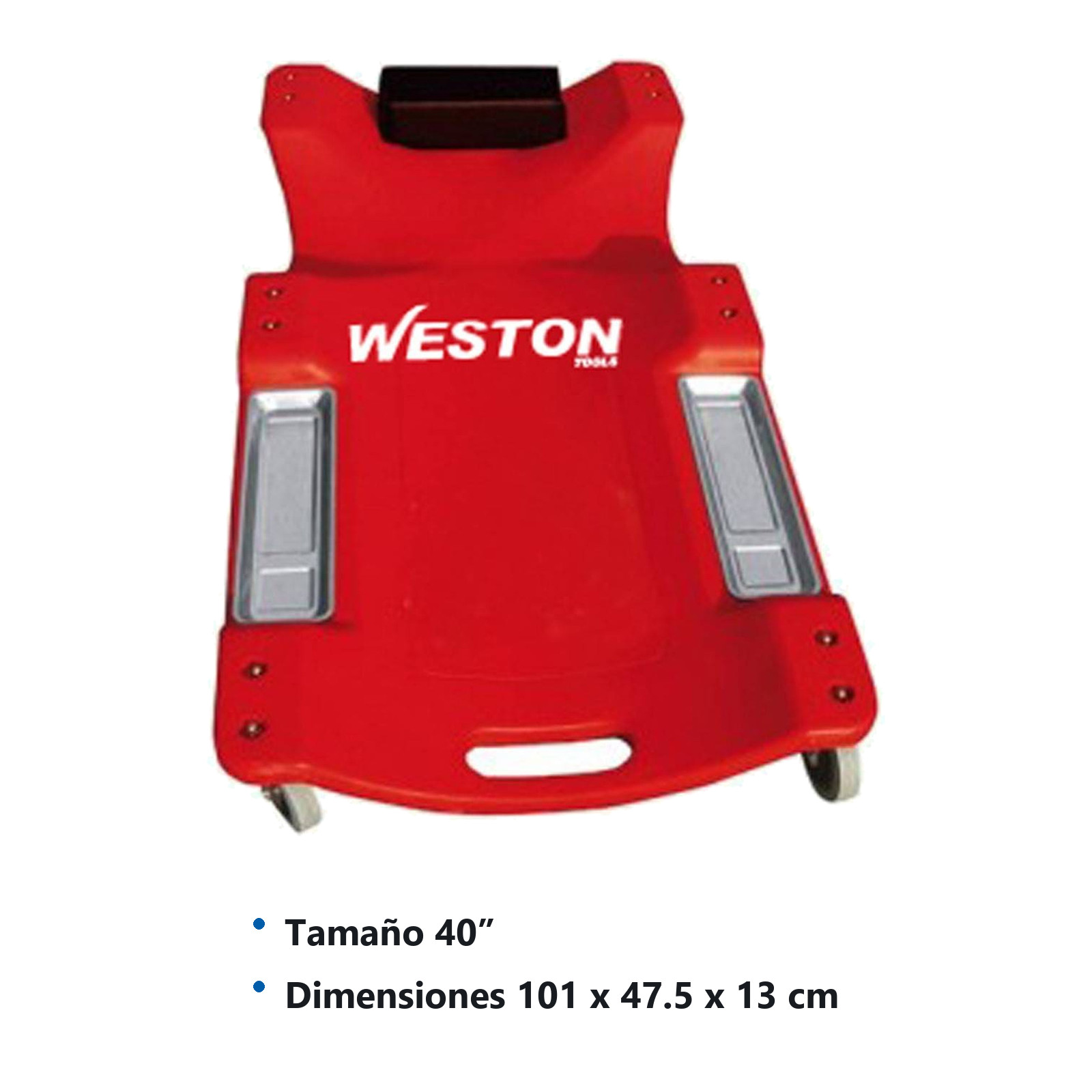CAMA PLASTICA P/MECANICO 40" C/BANDEJA M - Imagen 2