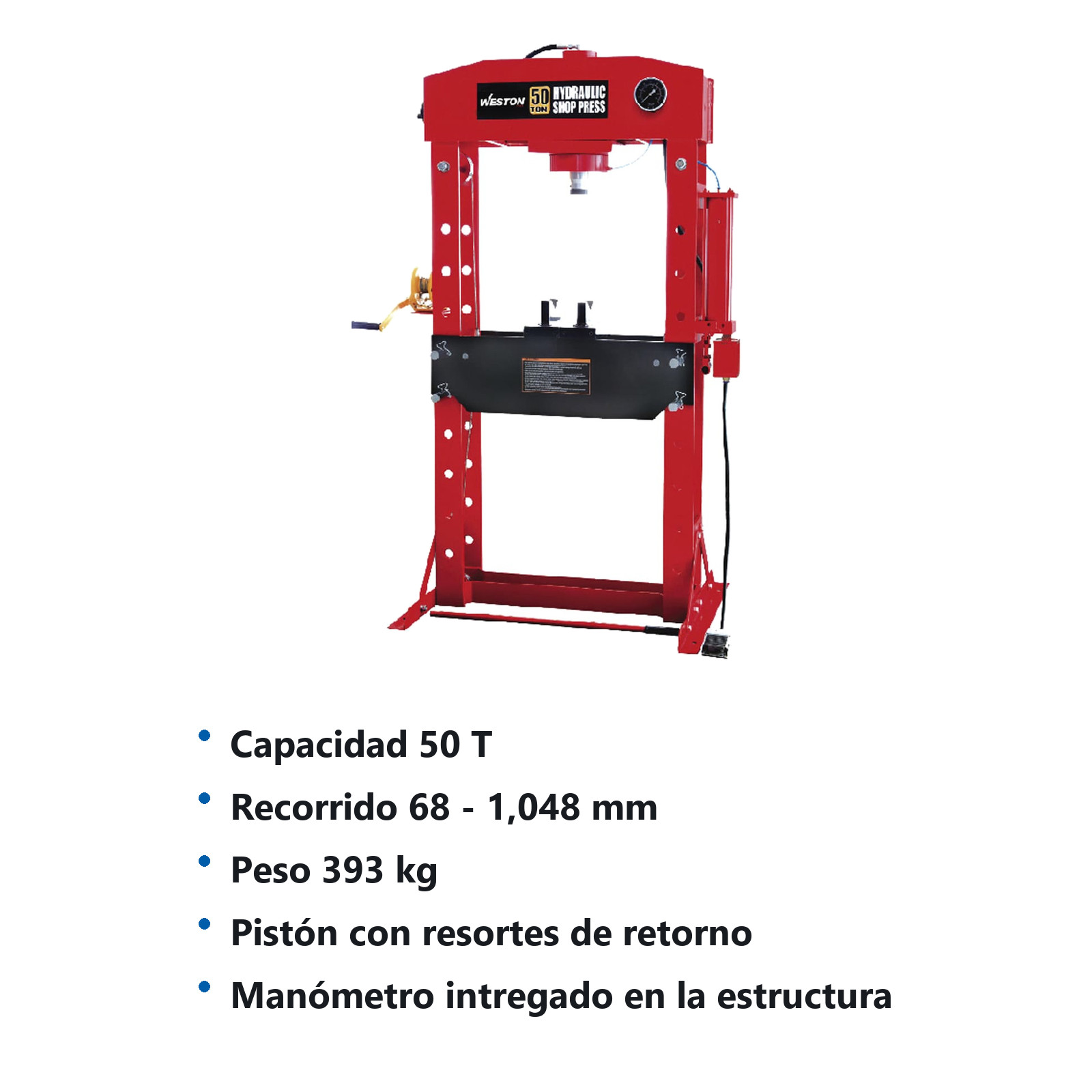 PRENSA HIDRONEUMATICA TIPO H 50T - Imagen 2
