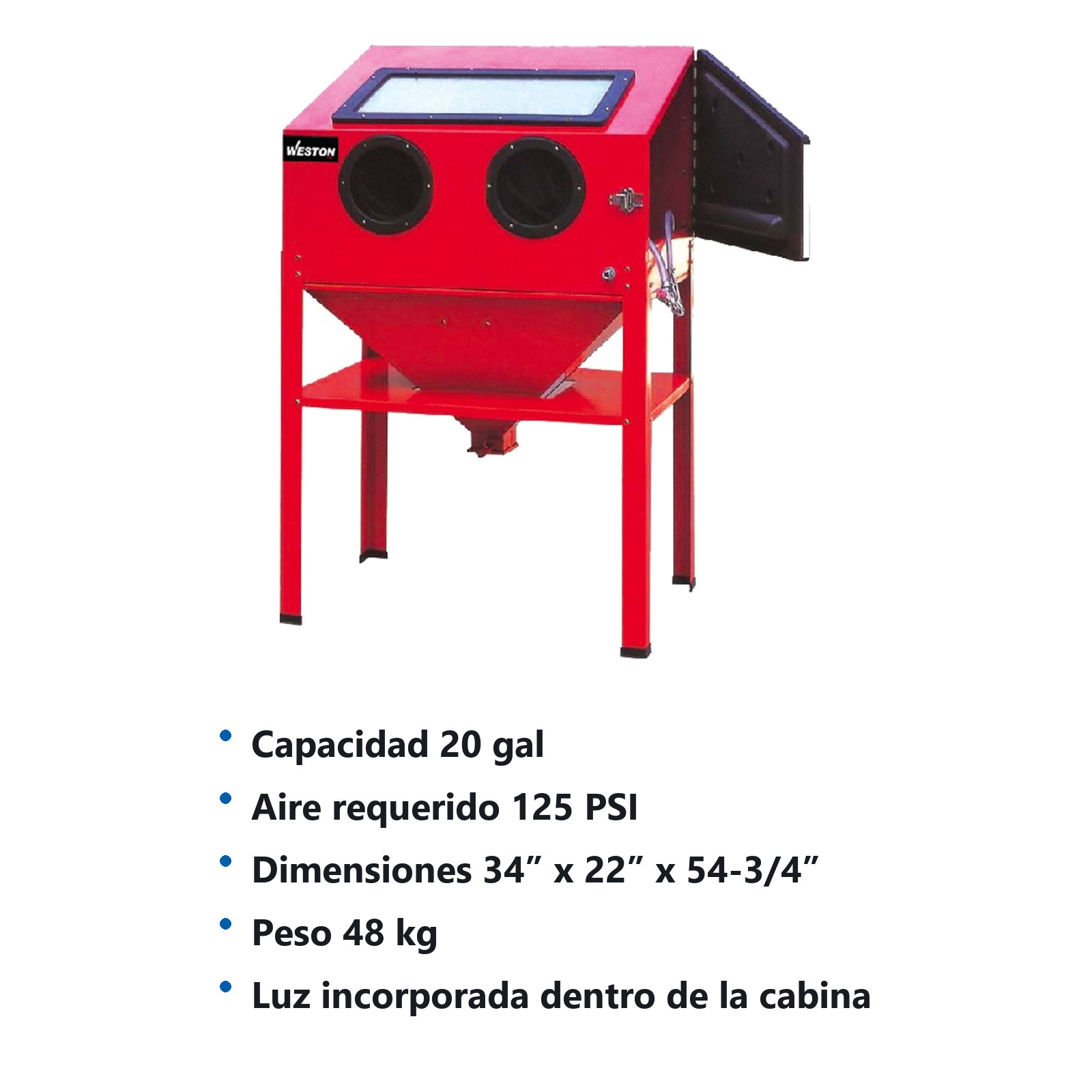 CABINA PARA SANDBLAST (20 Gal) - Imagen 4