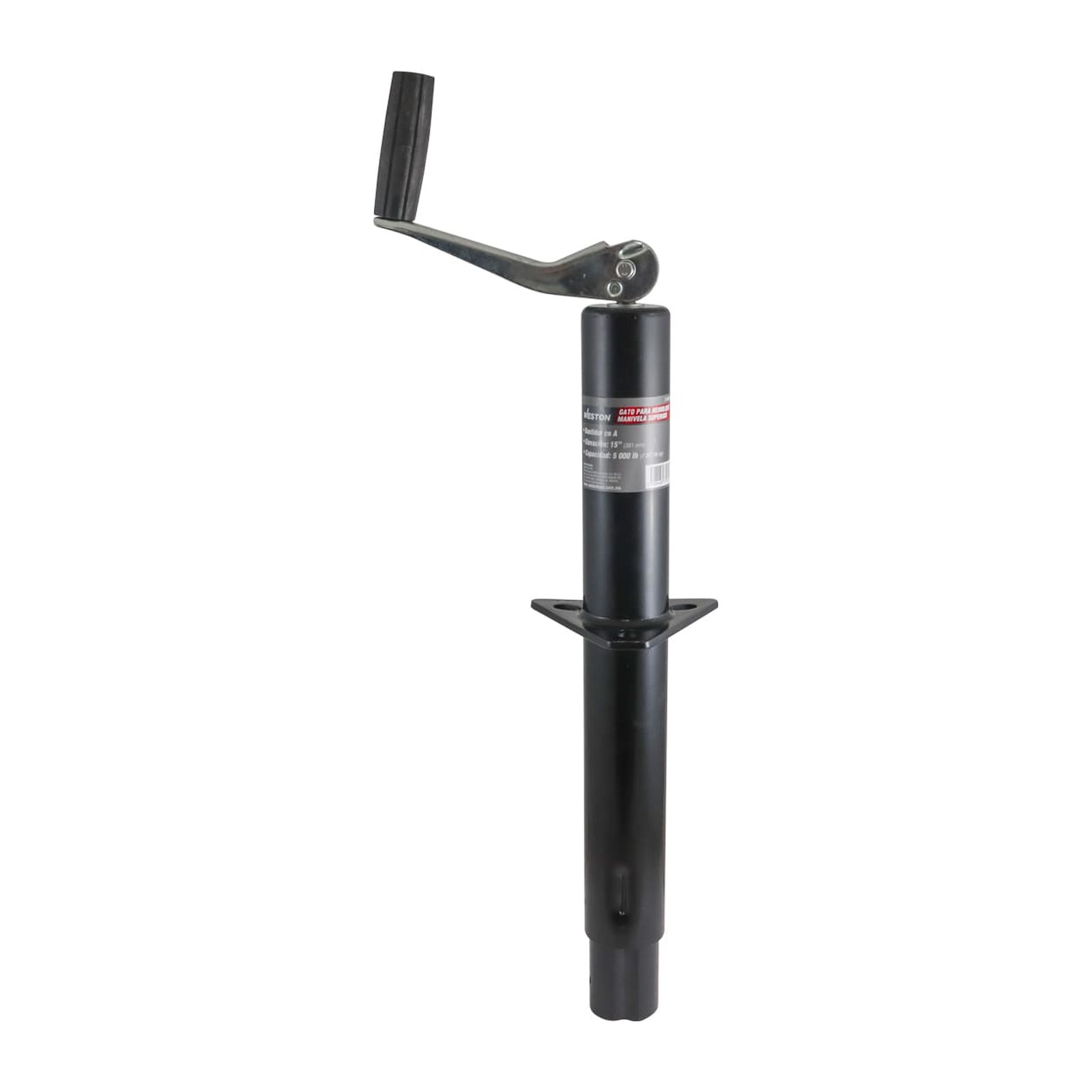 Gato para Remolque Weston Bastidor en A con Tubo Redondo y Manivela Superior 5000 lb