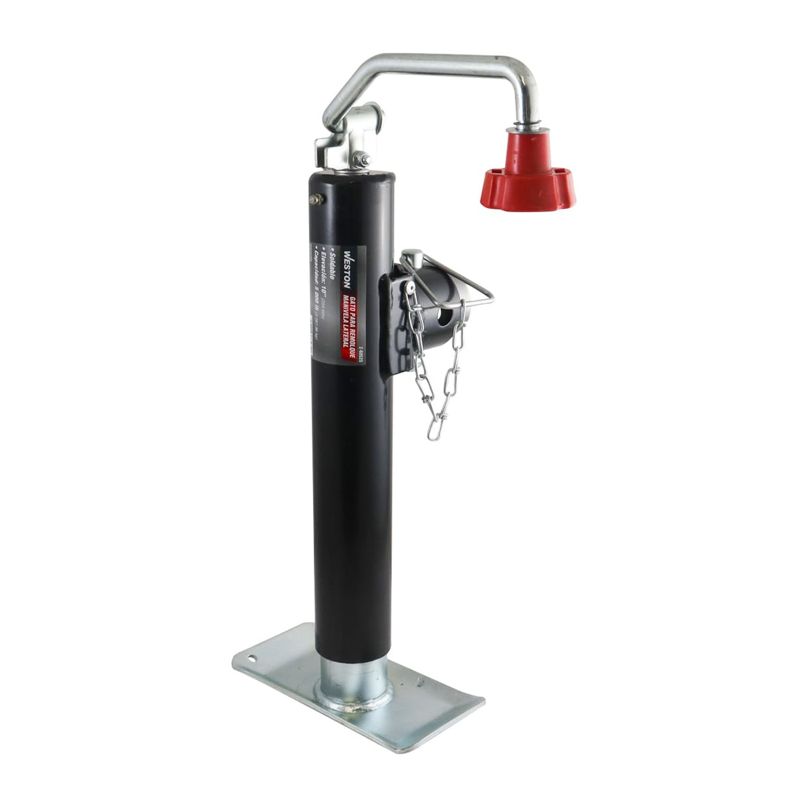 Gato para Remolque Soldable con Tubo Redondo y Manivela Lateral 5000 lb WESTON