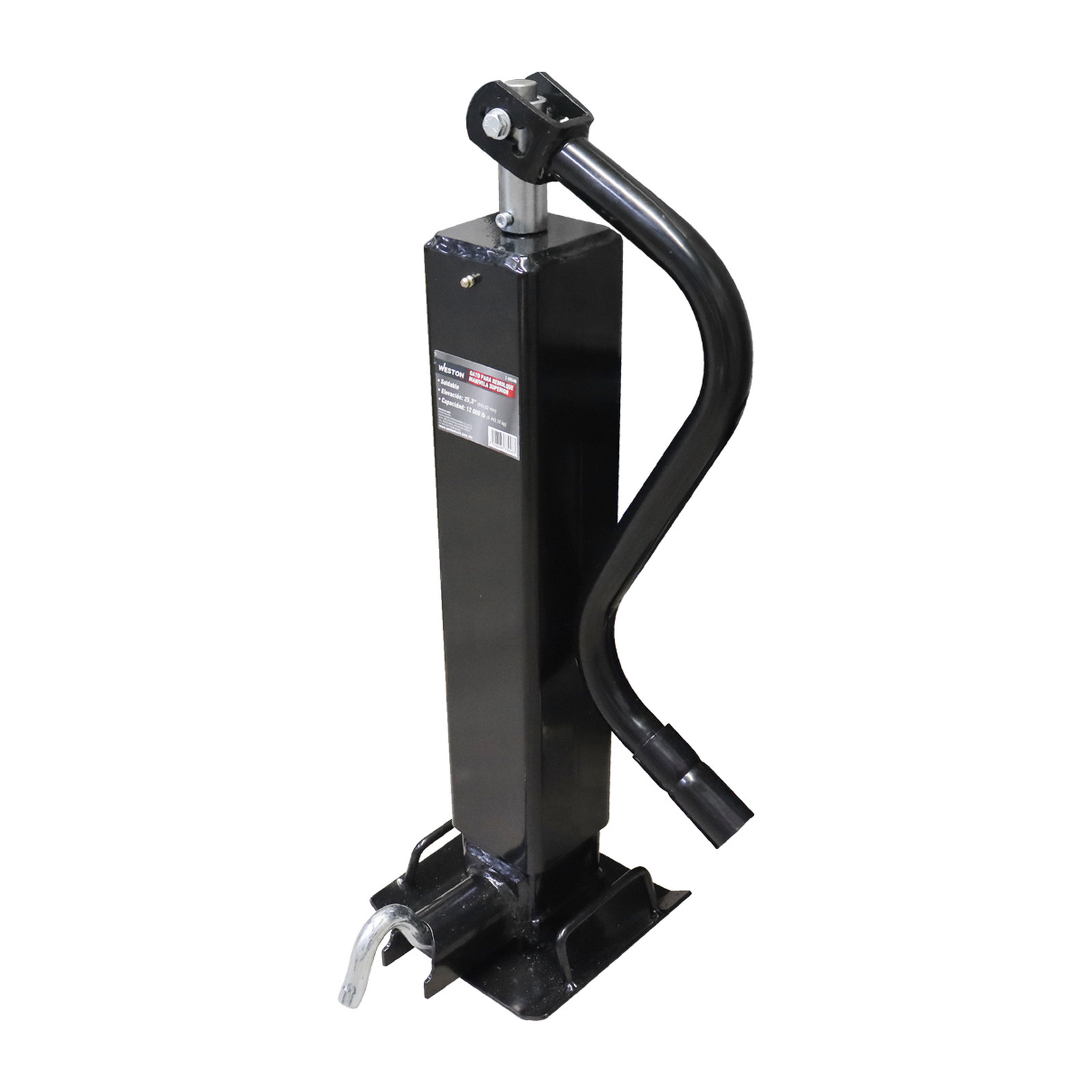 Gato para Remolque Soldable con Tubo Cuadrado y Manivela Superior 12,000 lb WESTON