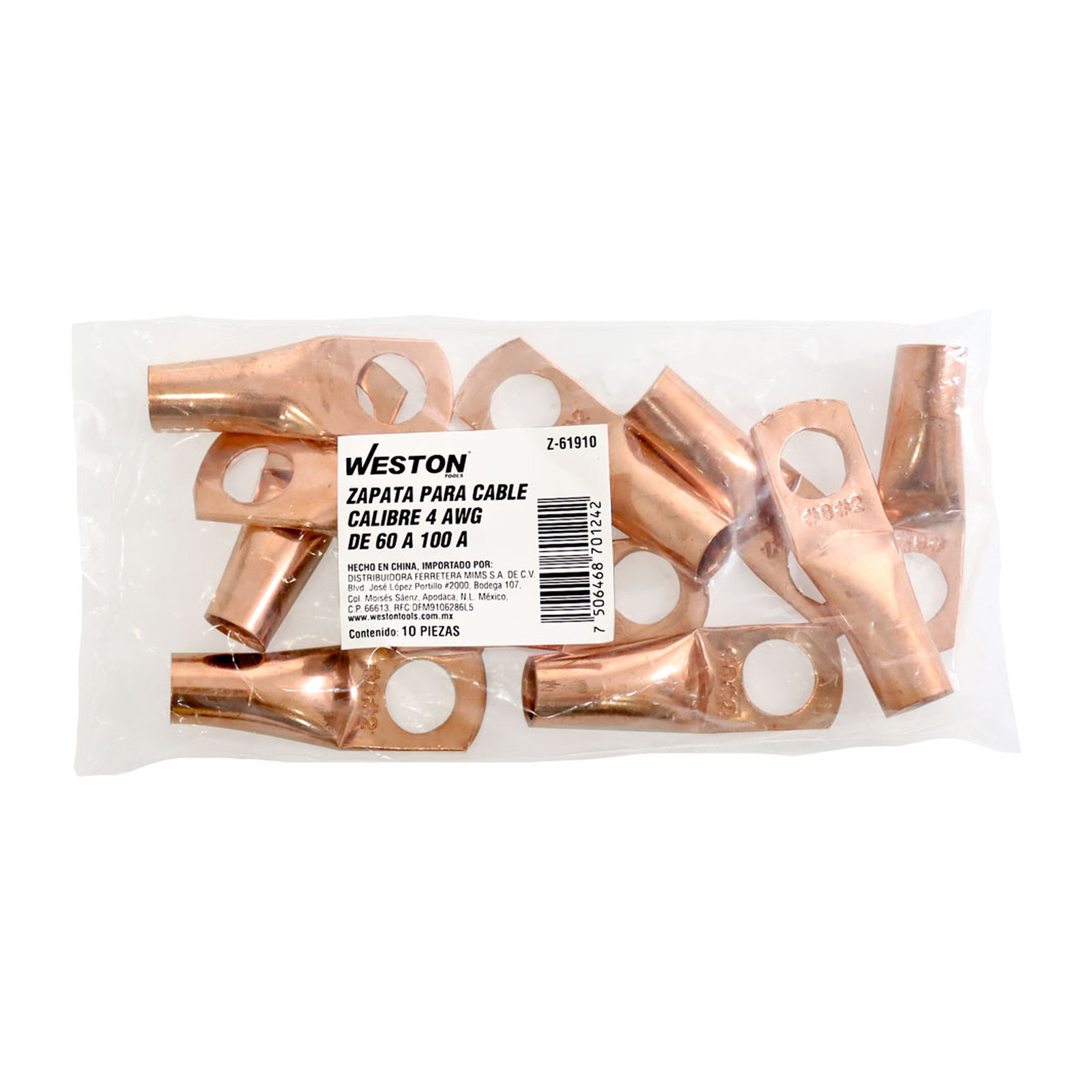 ZAPATAS P/CABLE 4 DE 60 A 100 AMP.                03-300A - Imagen 2