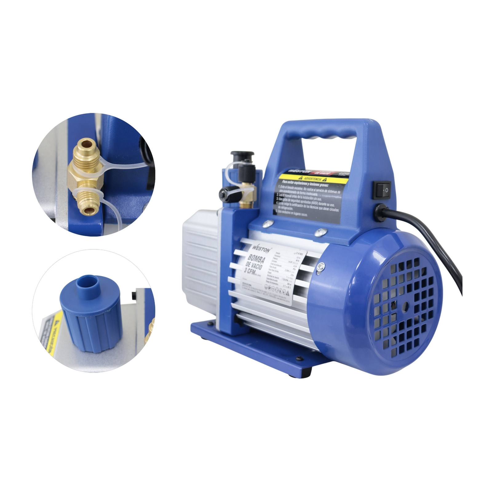 BOMBA D/VACIO 3 CFM HVAC - Imagen 3