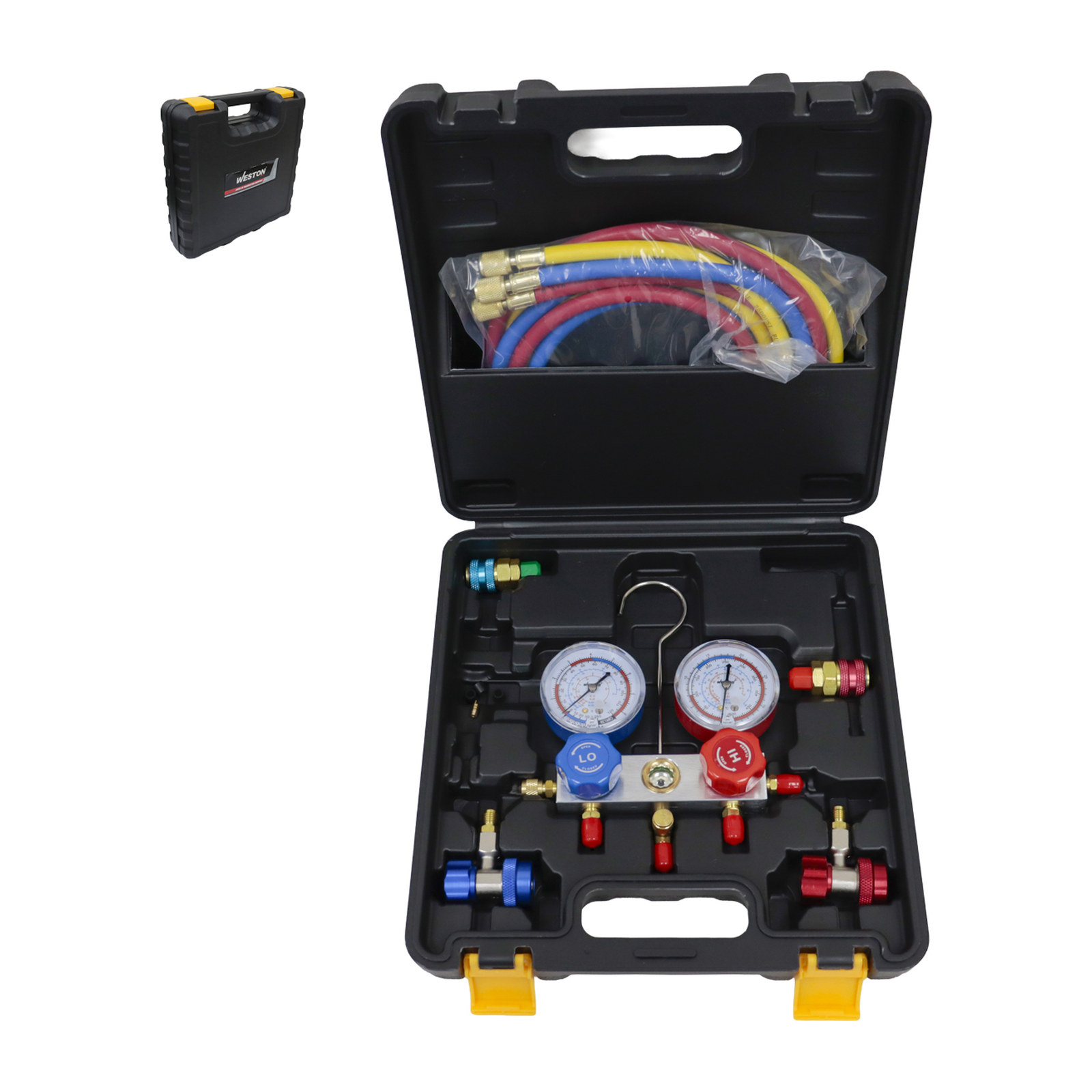 JUEGO D/MANOMETROS MANIFOLD 500 PSI REFRIGERANTE R12 R22