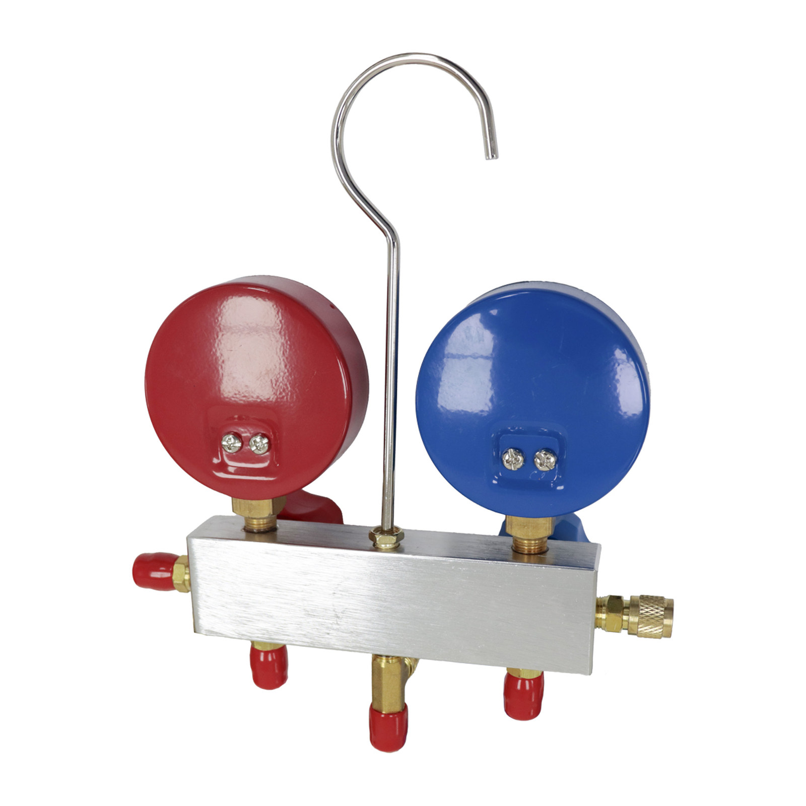 JUEGO D/MANOMETROS MANIFOLD 500 PSI REFRIGERANTE R12 R22 - Imagen 3