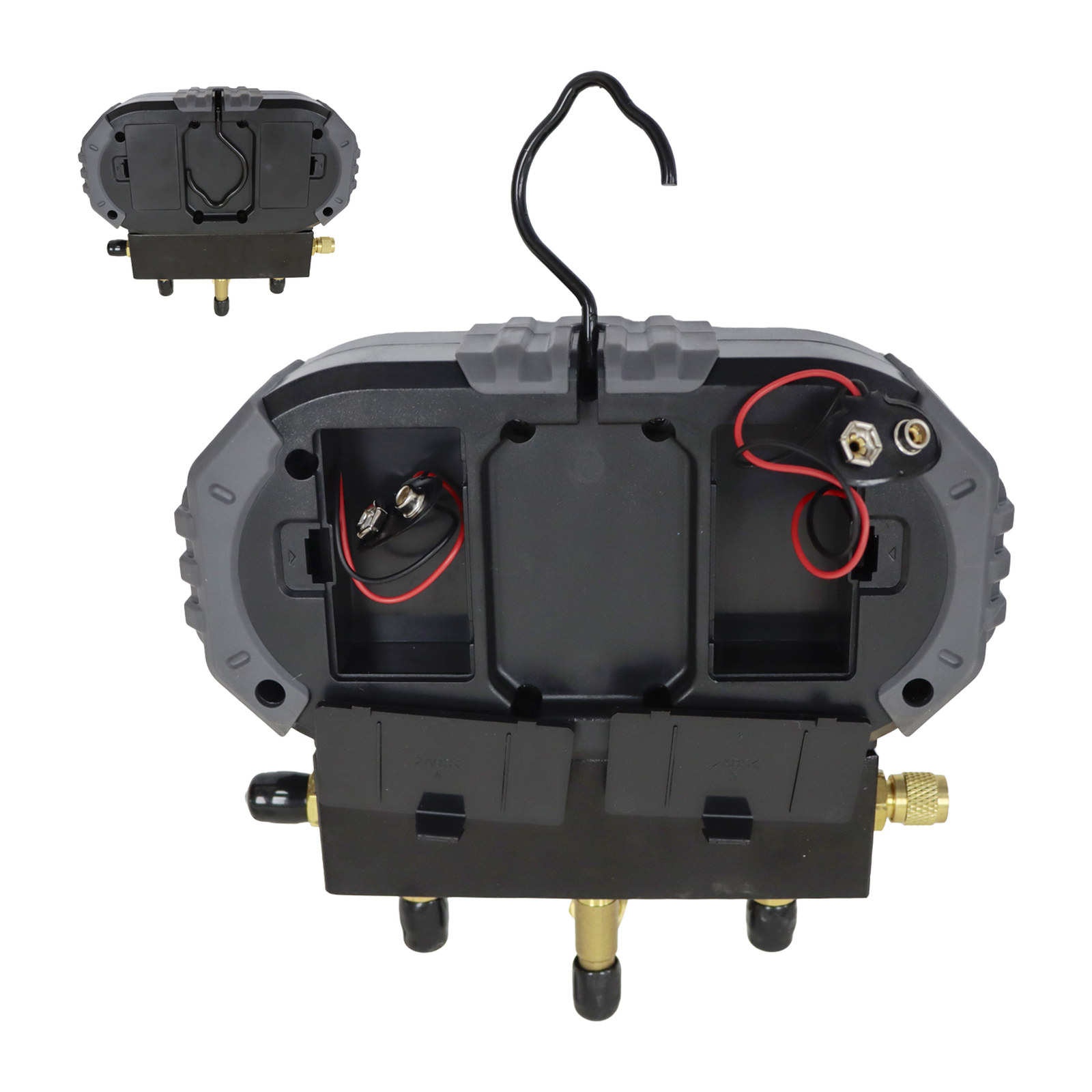 JUEGO D/MANOMETROS MANIFOLD 500 PSI REFRIGERANTE R12 R22 - Imagen 3