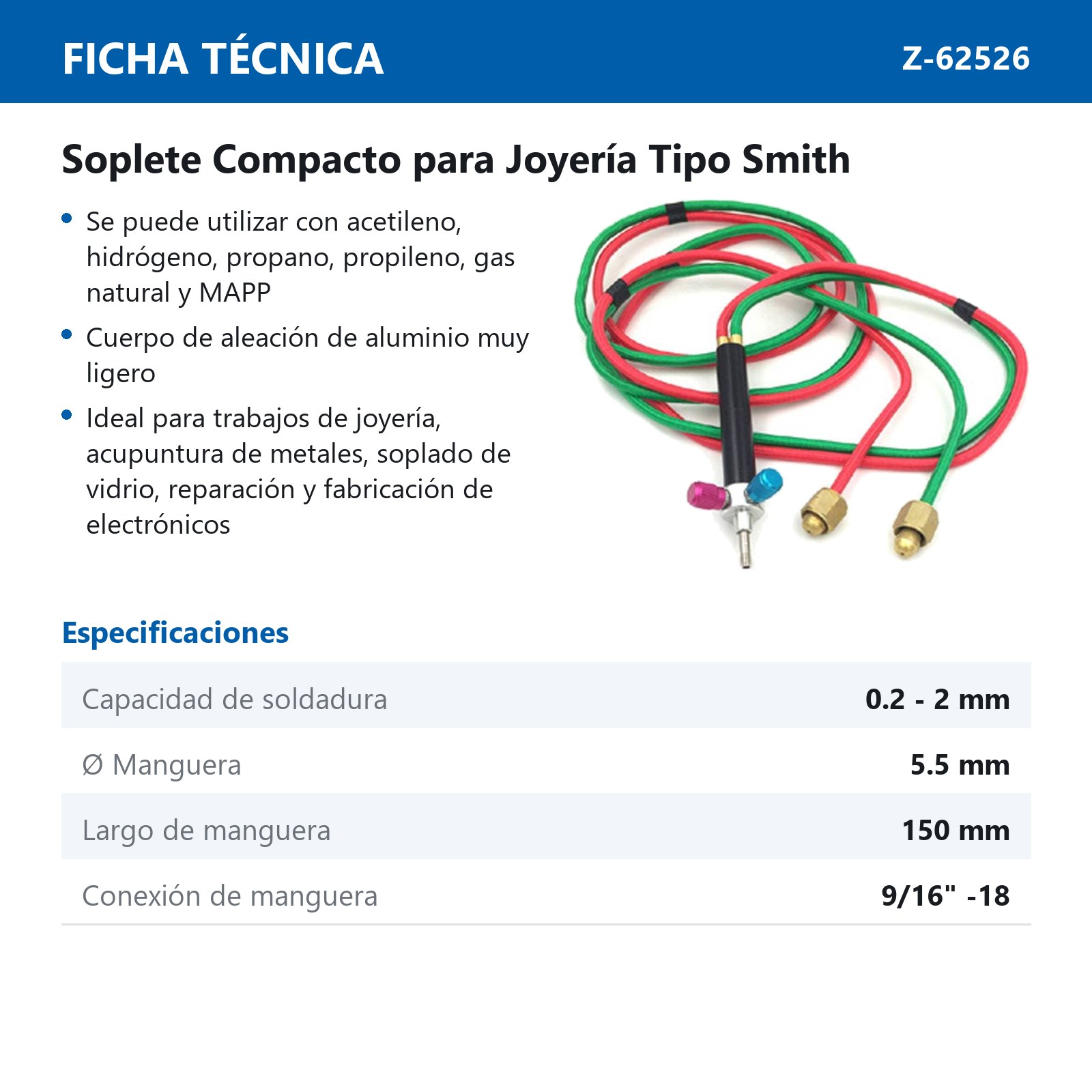 SOPLETE COMPACTO P/JOYERIA - Imagen 2