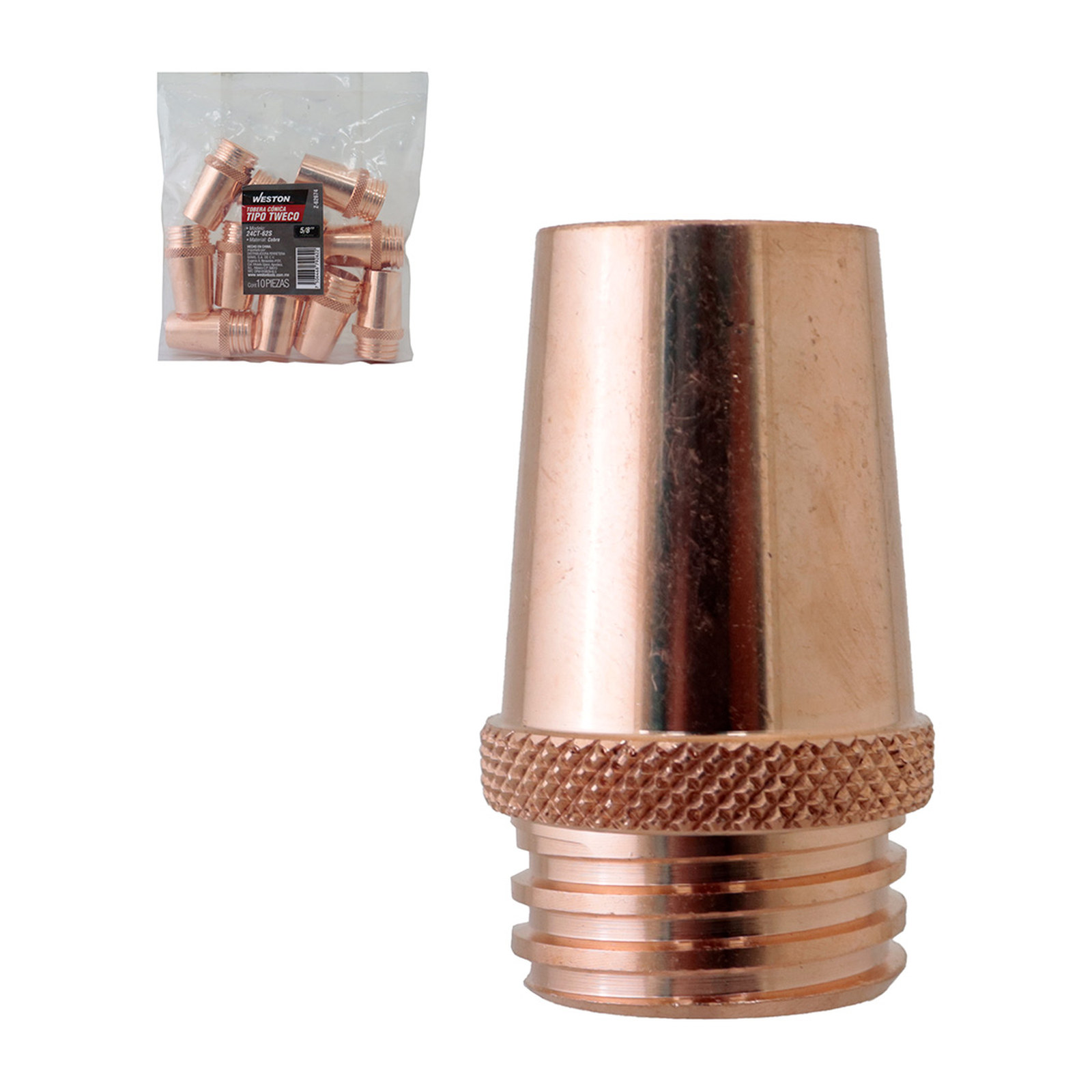 TOBERA CONICA 5/8" T/TWECO 24CT-62S (Precio x pieza - Empaque c/10 pzas)