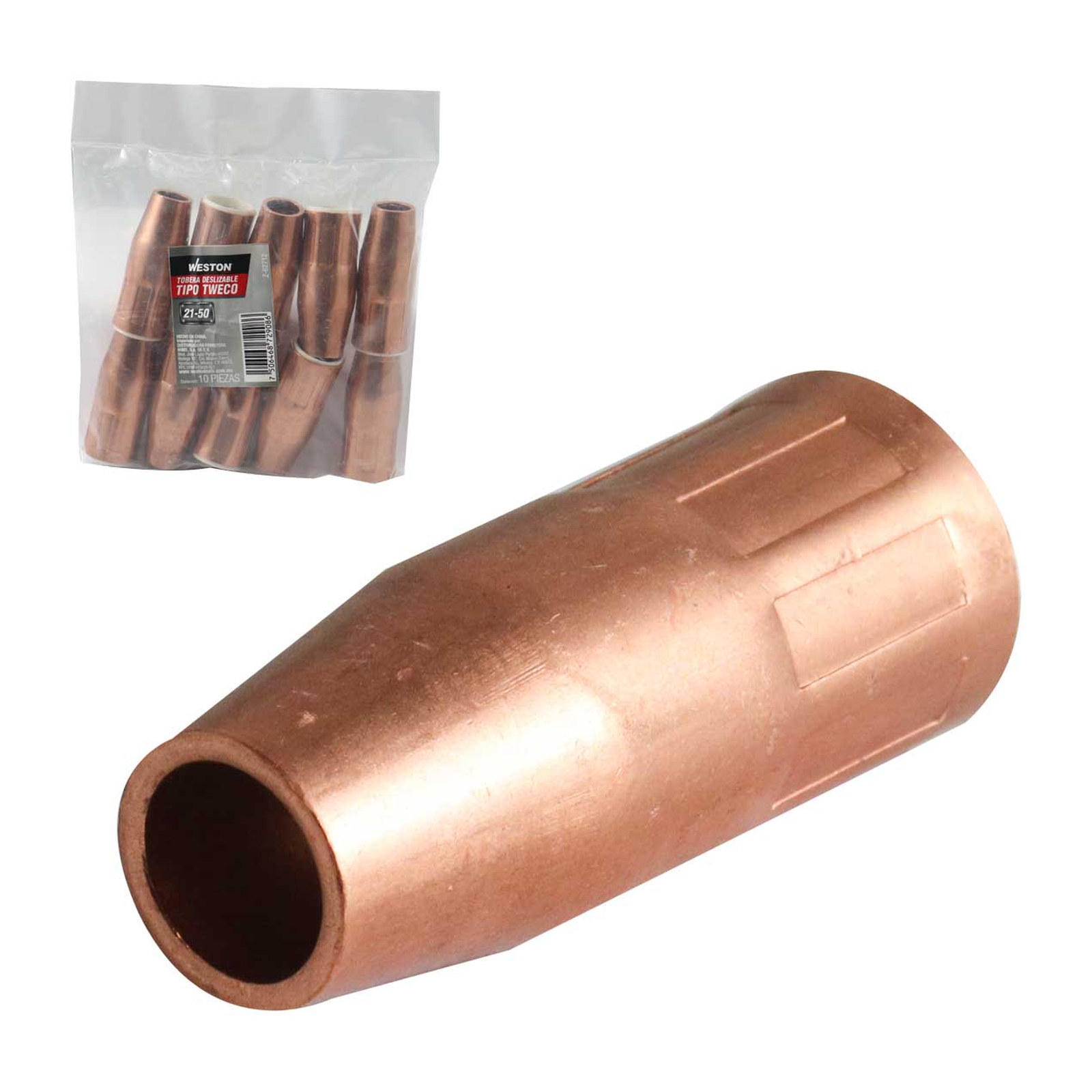 Tobera 1/2" Tipo Tweco Deslizable 21-50 Weston (Empaque c/10 pzas)
