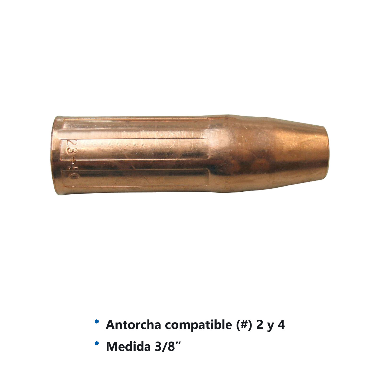 TOBERA 3/8" 23-37 T/TWECO ROSCADA (Precio x pieza - Empaque c/10 pzas) - Imagen 3