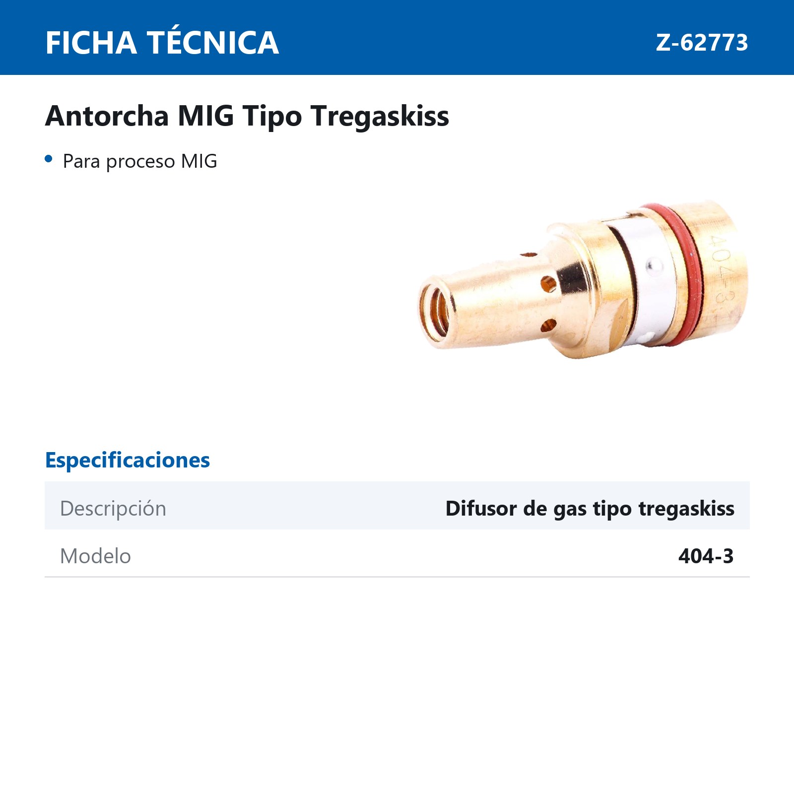 404-3 DIFUSOR Y ANILLO RETENEDOR T/TREG. (Precio x pieza - Empaque c/10 pzas) - Imagen 3