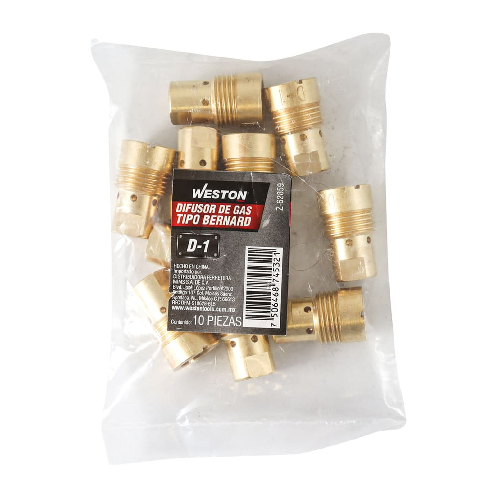 DIFUSOR DE GAS TIPO BERNARD D1 (Precio x Pza - Empaque C/10 Pzs) - Imagen 2