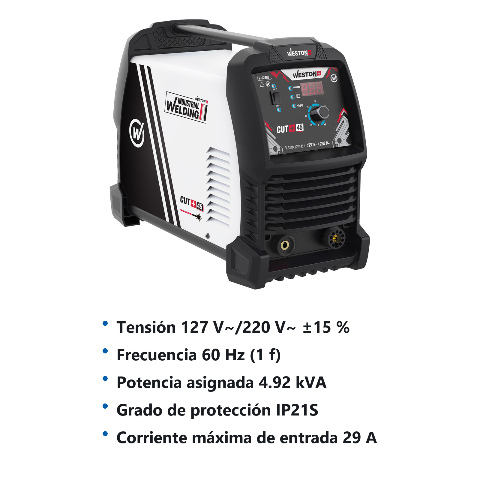 INVERSOR PLASMA CUT 45 PFC 110/220V - Imagen 2