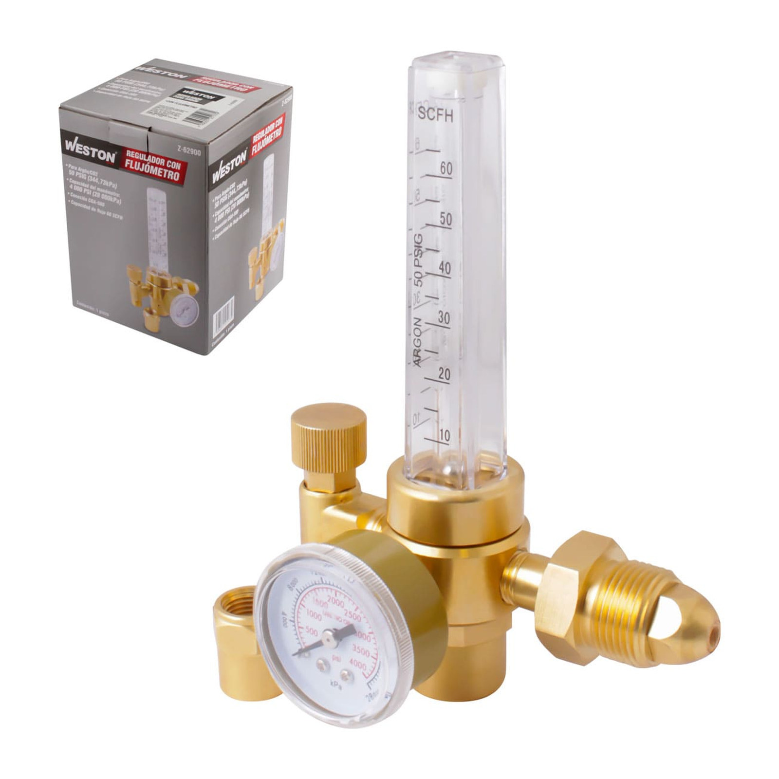 Regulador con Flujómetro para Argón/CO2 WESTON WK10300
