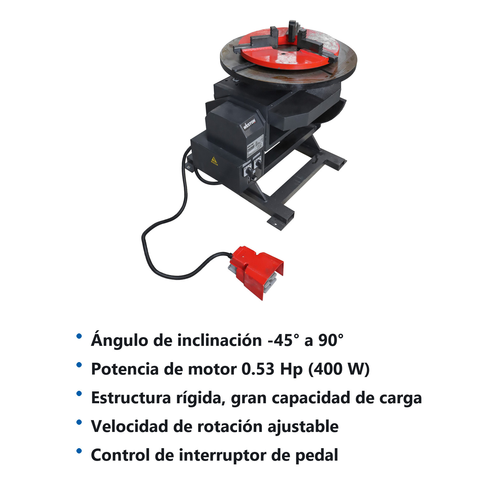 POSICIONADOR D/SOLDADURA GIRATORIO INCLINABLE 500KG 110V 1PH - Imagen 2