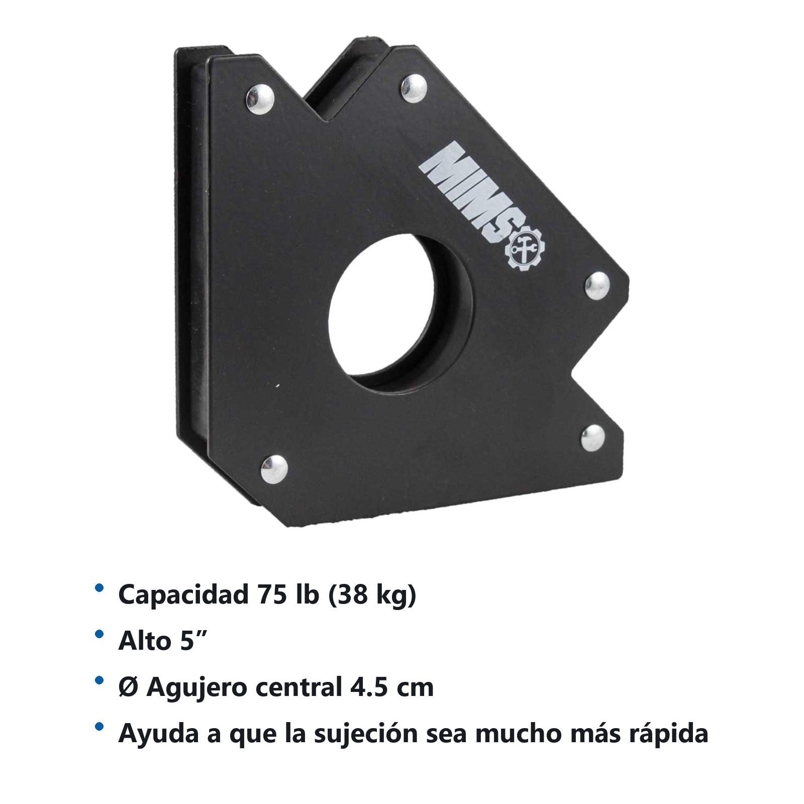 SUJETADOR MAGNETICO TIPO FLECHA P/SOLDAR 5" - 38KG MIMS - Imagen 3