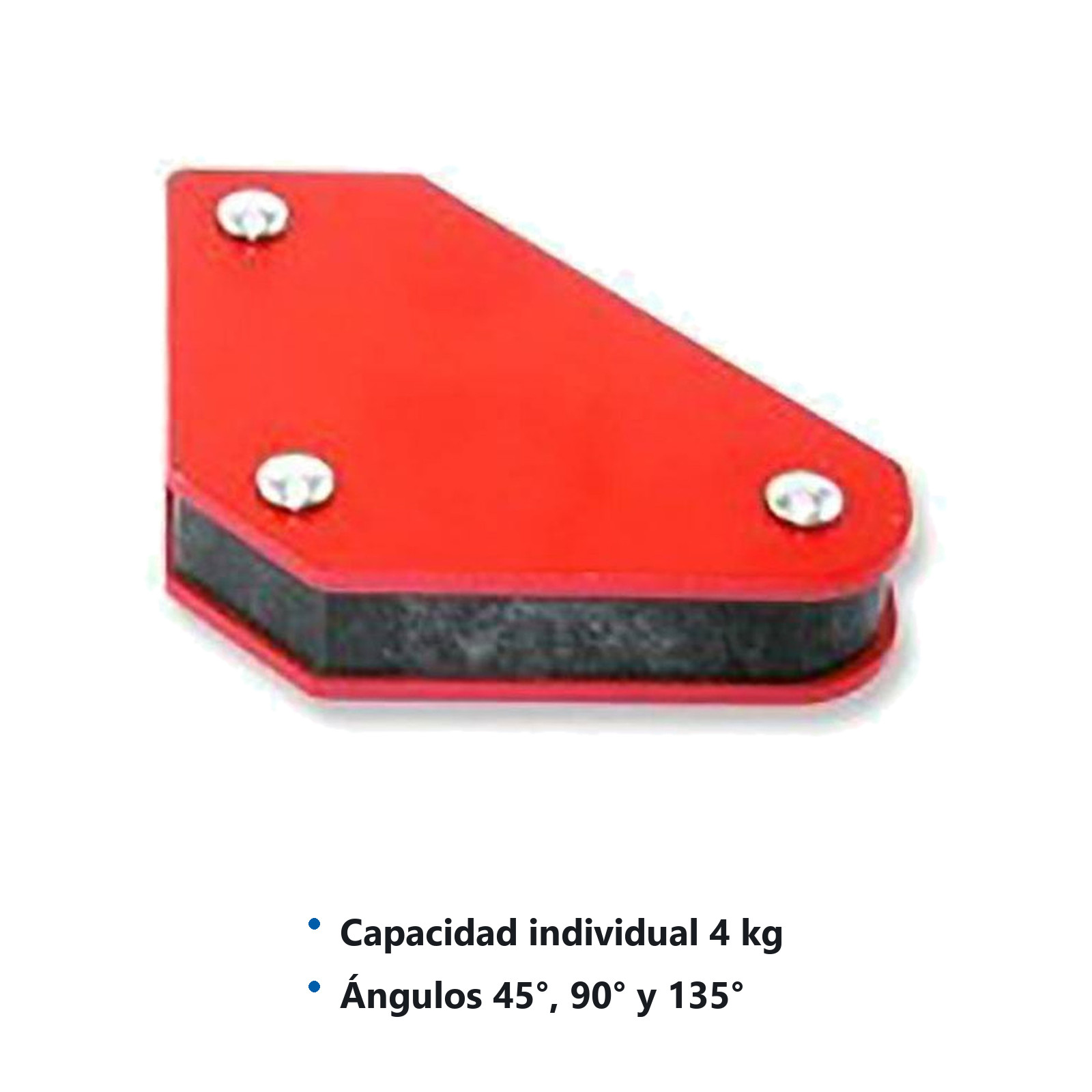 JUEGO DE 4 MINI POSICIONADORES MAGNETICOS P/SOLDAR 2-5/16'' x 2'' x 5/8'' - Imagen 2