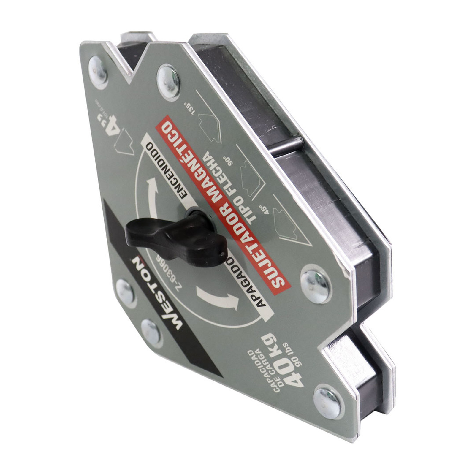 SUJETADOR MAGNETICO TIPO FLECHA P/SOLDAR 4" - 40KG - Imagen 3