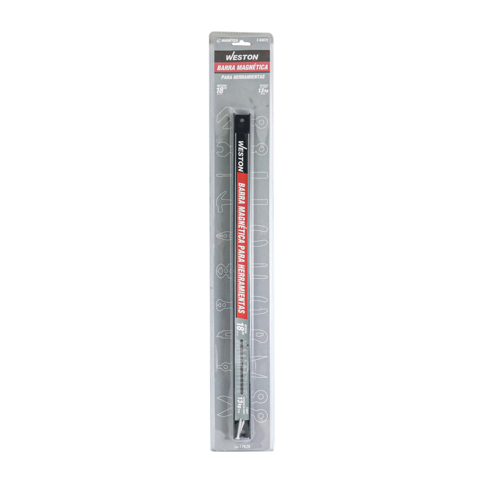 BARRA MAGNETICA P/HERRAMIENTAS 18" CAP. 13KG - Imagen 4
