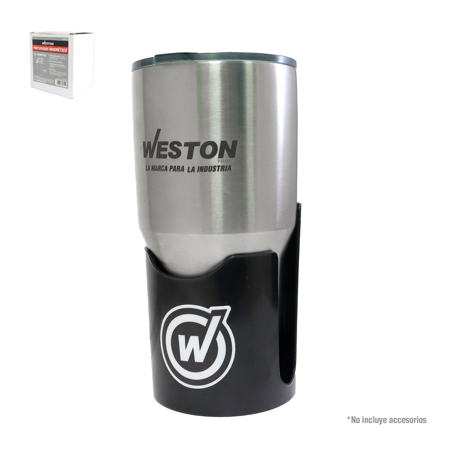 Portavasos Magnético WESTON 3-1/2" Diámetro x 4-3/4" Alto