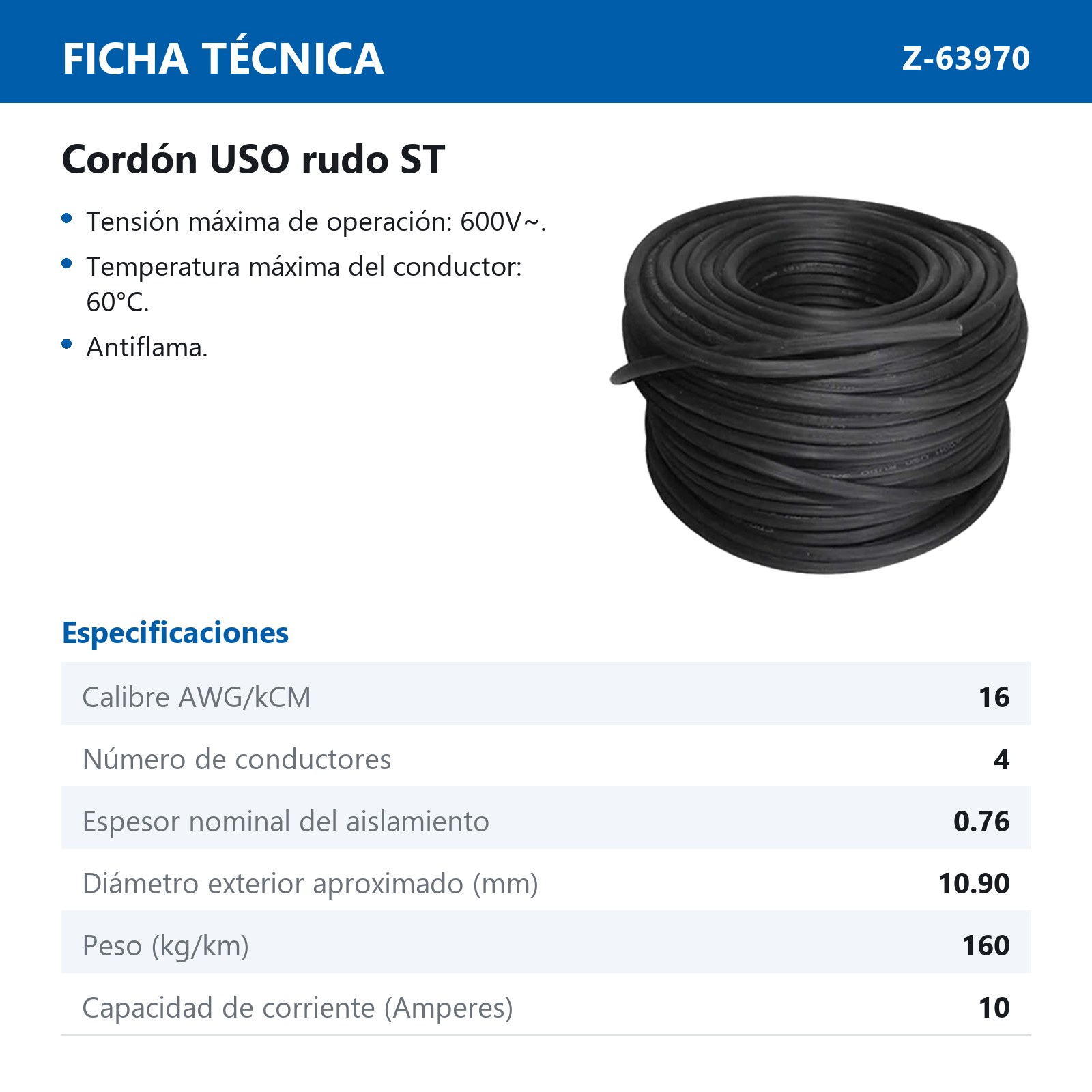 CABLE USO RUDO 4/16 (100 METROS) - Imagen 2