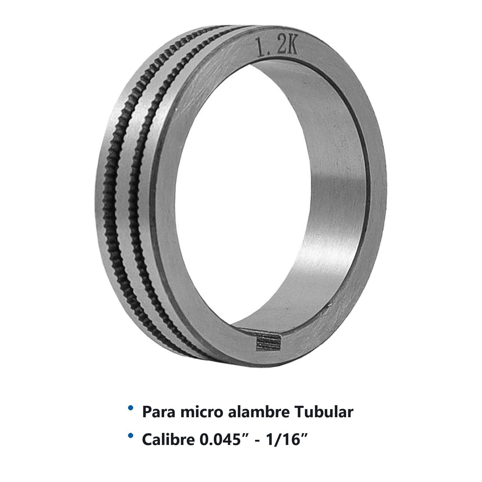 RODILLO MIG ALAMBRE TUBULAR .045" - 1/16 Z-67070 MIG500 - Imagen 2
