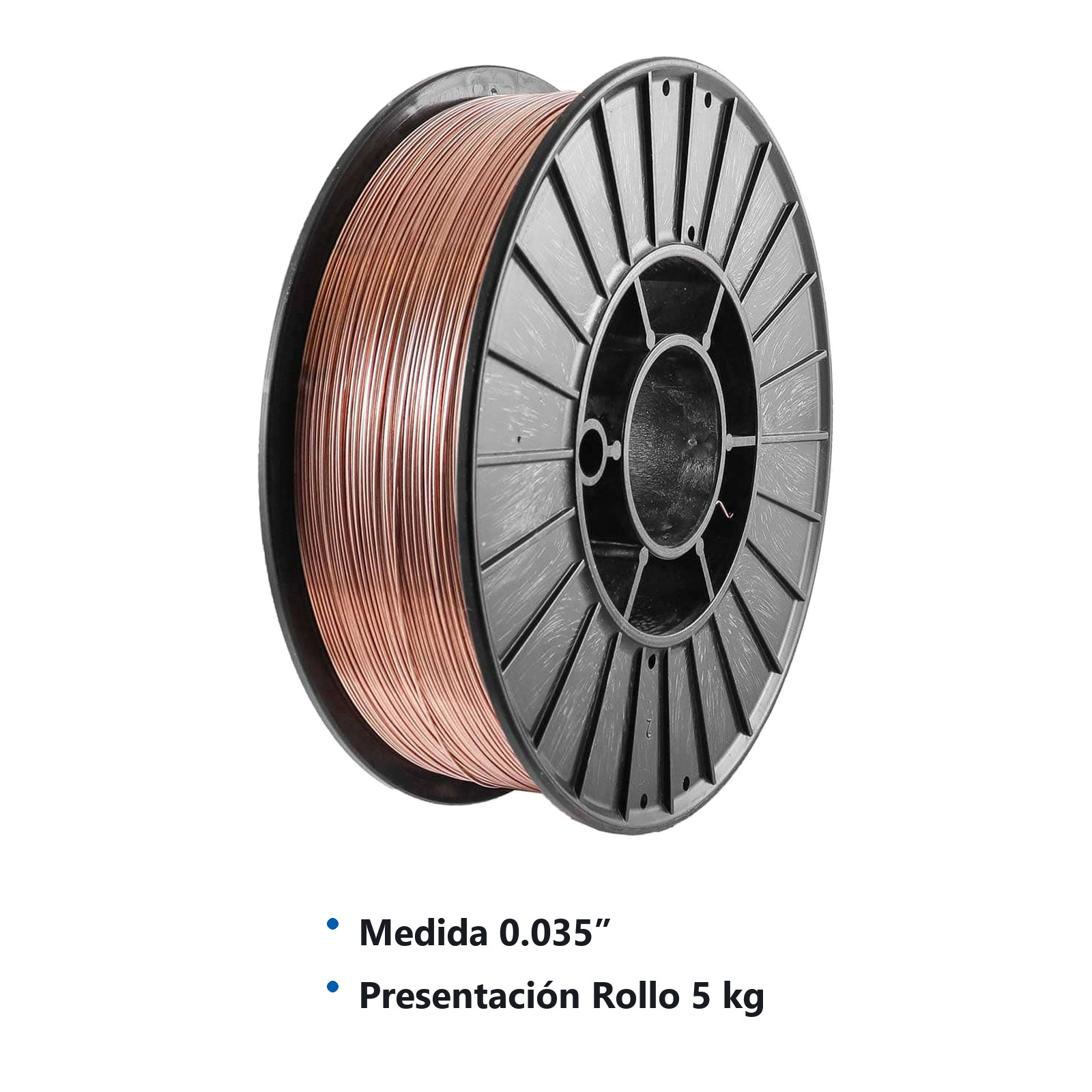 SOLDADURA MICROALAMBRE SOLIDO 70S-6 0.035'' (0.9mm) 5KG - Imagen 3