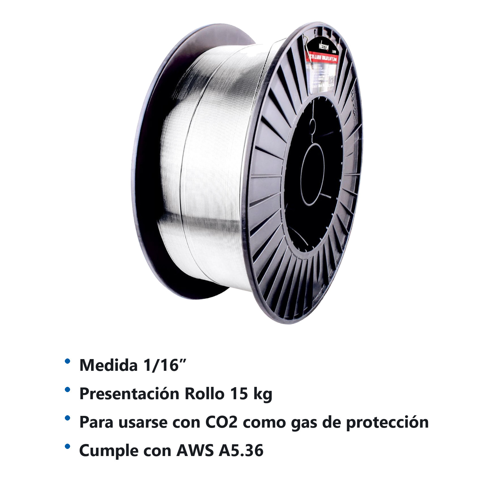 SOLDADURA TUBULAR 71T-1 1/16" (15KG, USO C/GAS) - Imagen 2