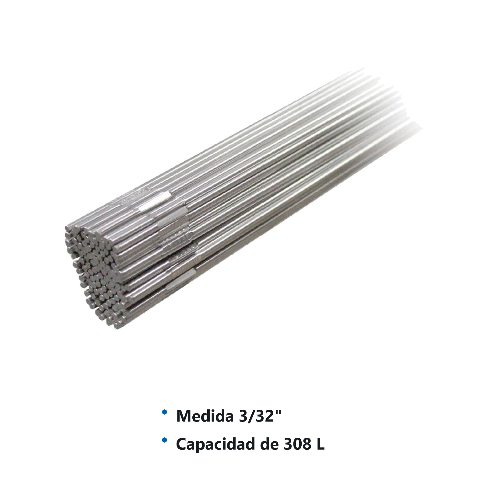 VARILLA APORTE TIG INOX 308L 3/32" (CAJA 5KG) - Imagen 4