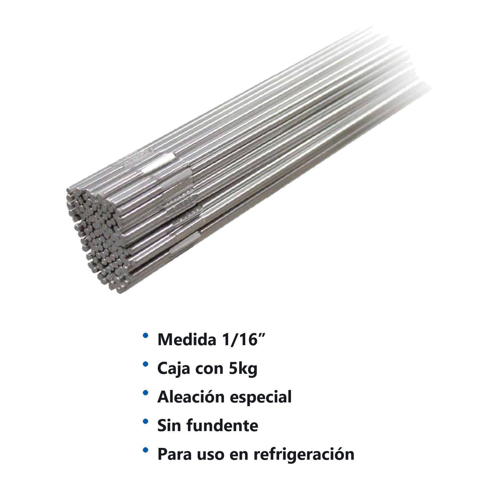 VARILLA APORTE TIG INOX 316L 1/16" (CAJA 5KG) - Imagen 4