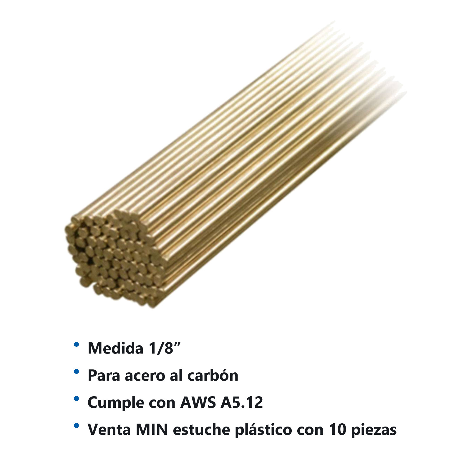 VARILLA APORTE TIG ACERO AL CARBON ER70S-3 1/8" (CAJA 5KG) - Imagen 2