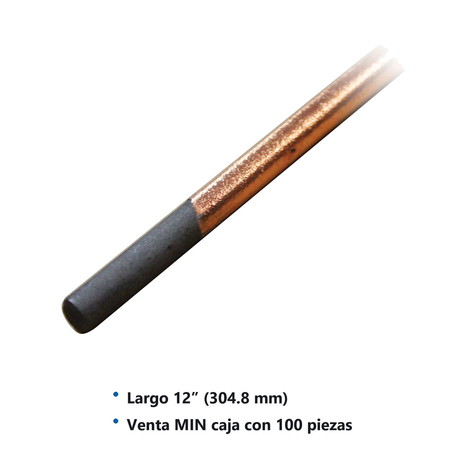 ELECTRODO CARBON REDONDO 1/8"X12 (100 PZS.) - Imagen 3
