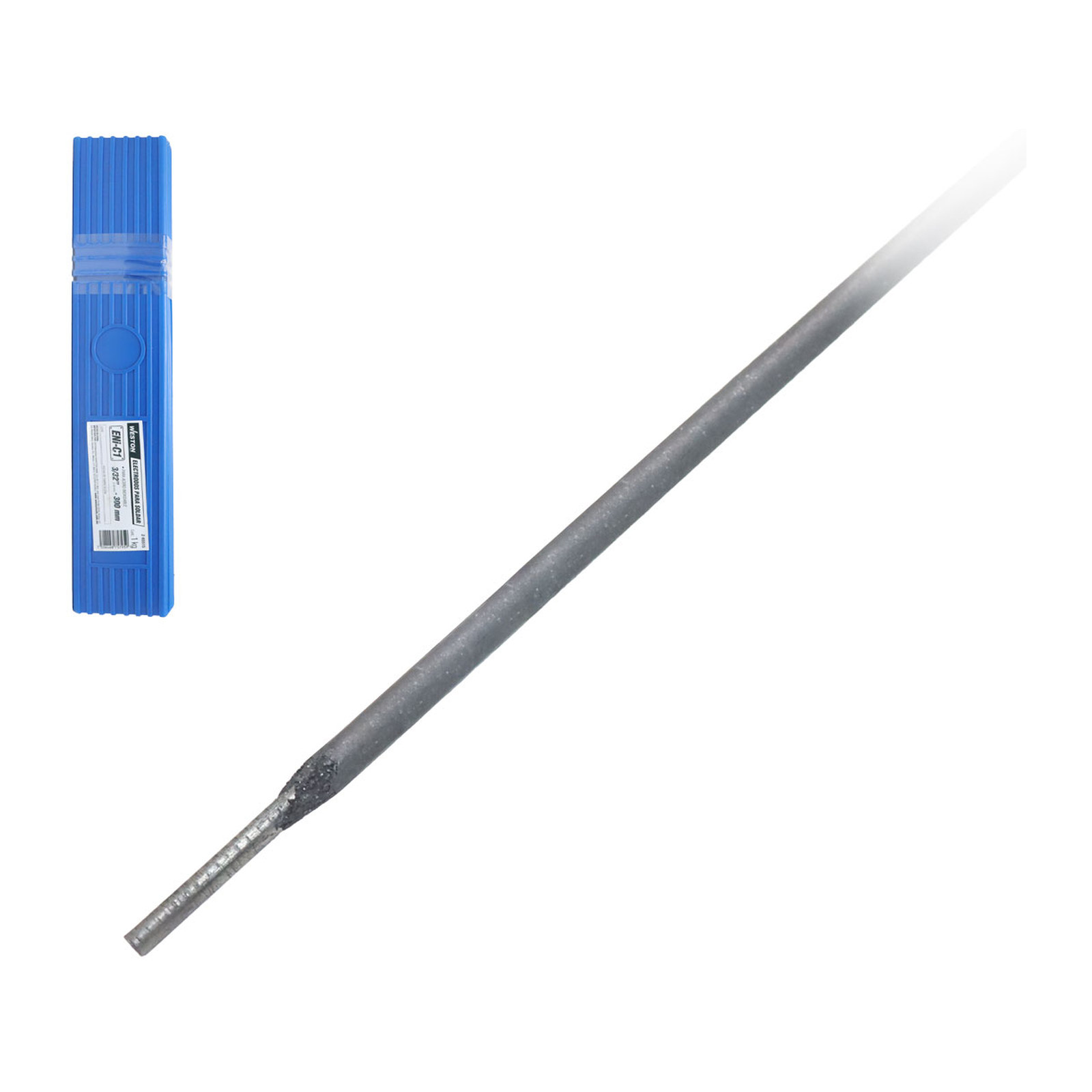 Electrodo para Soldar Hierro Fundido ENi-Cl Níquel 99% 3/32" 300mm Caja 1 kg WESTON