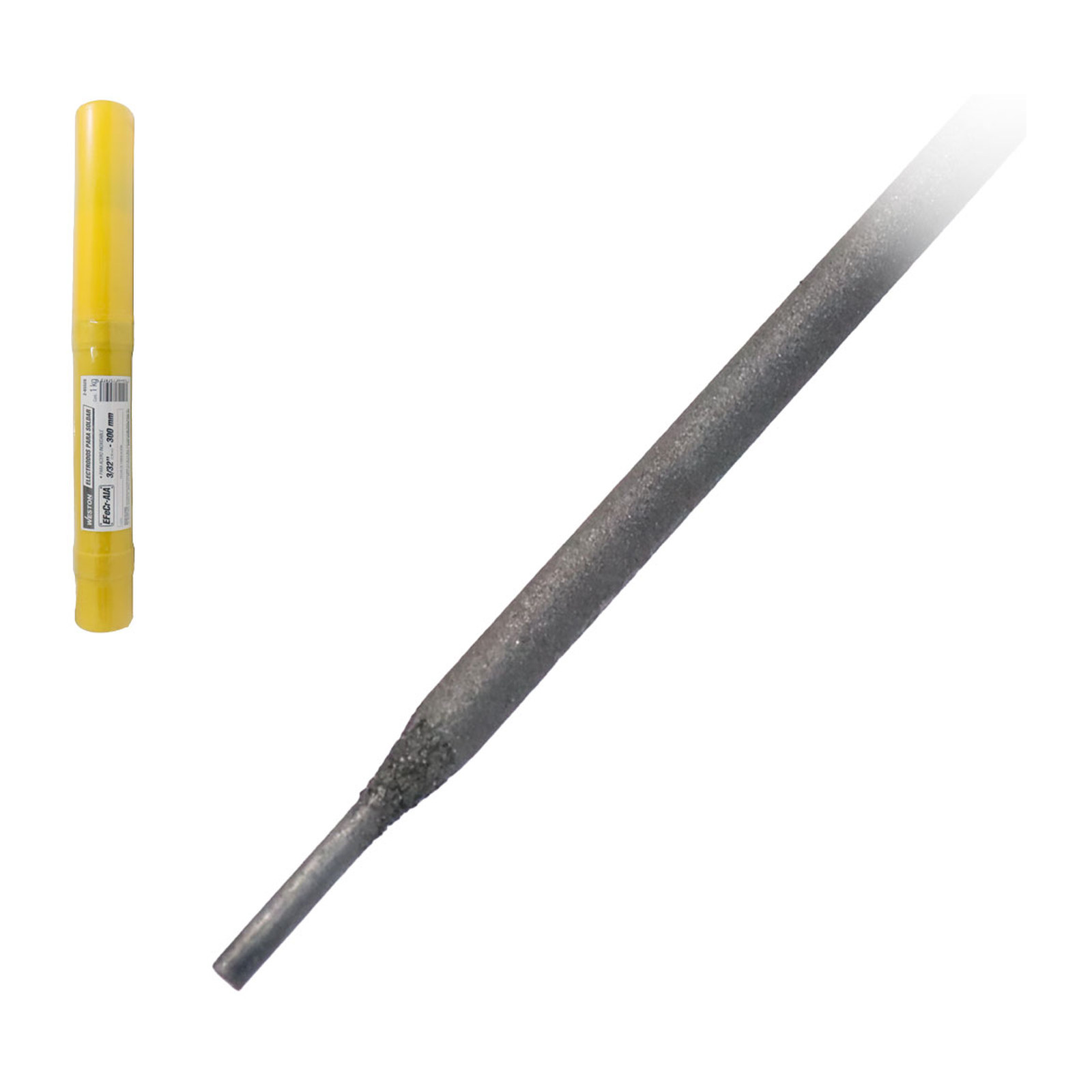 Electrodo para Revestimiento Duro EFeCr-A1A 3/32" 300mm Weston (Caja 1 kg)