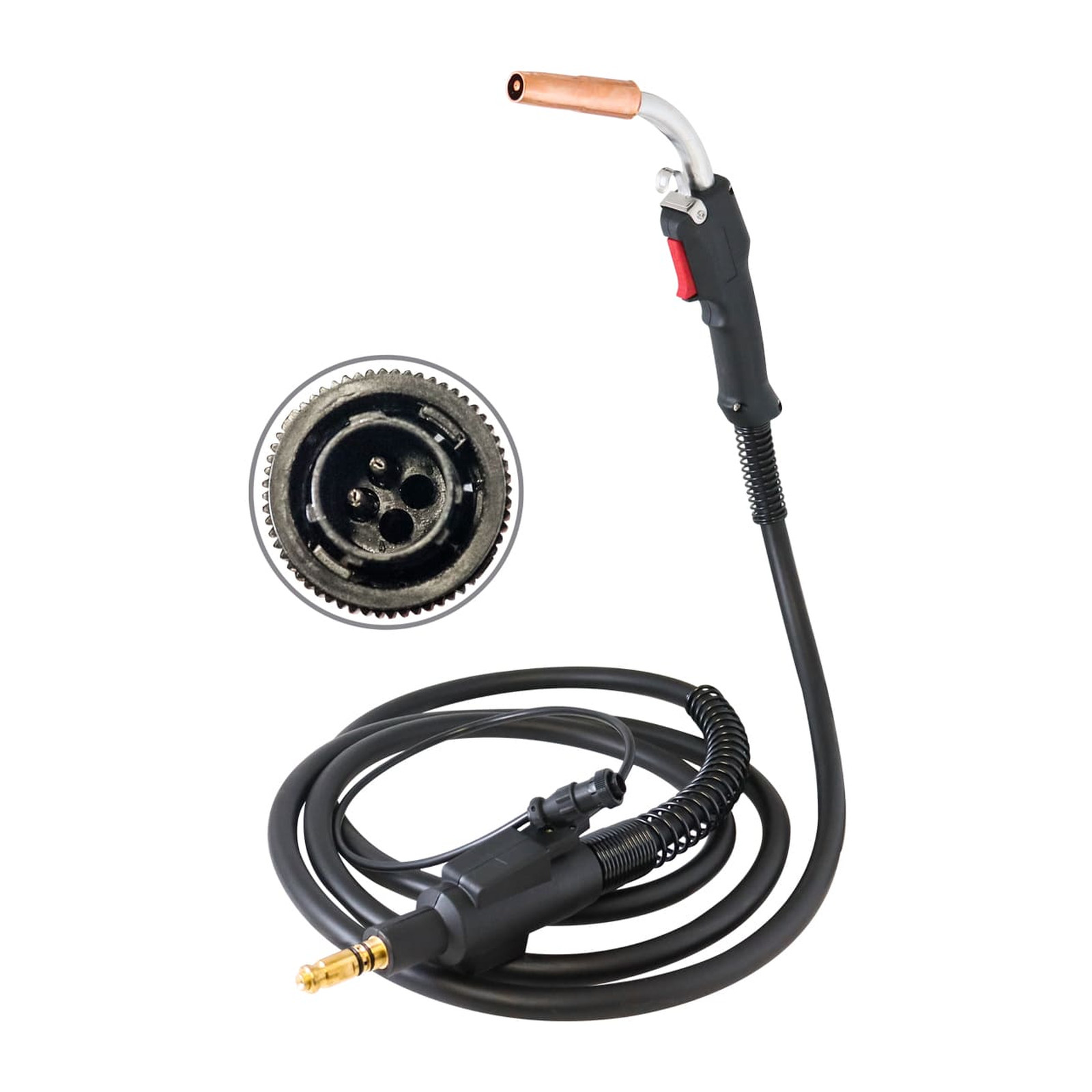 Antorcha MIG Tipo Tweco 300 Amp con Conector Tipo Lincoln Weston para Z-67130