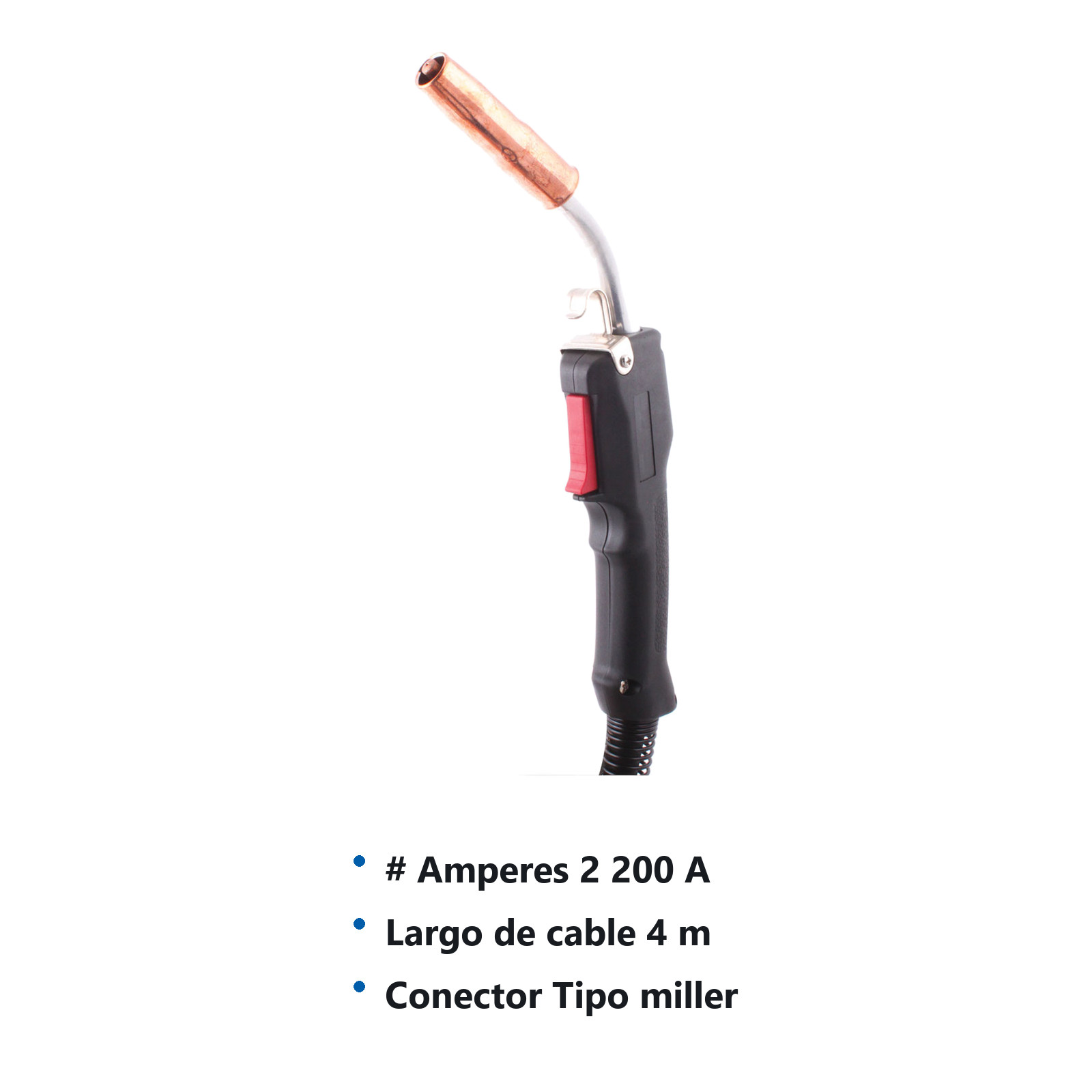 ANTORCHA MIG TIPO TWECO 200 AMP MONTAJE TIPO MILLER - Imagen 2