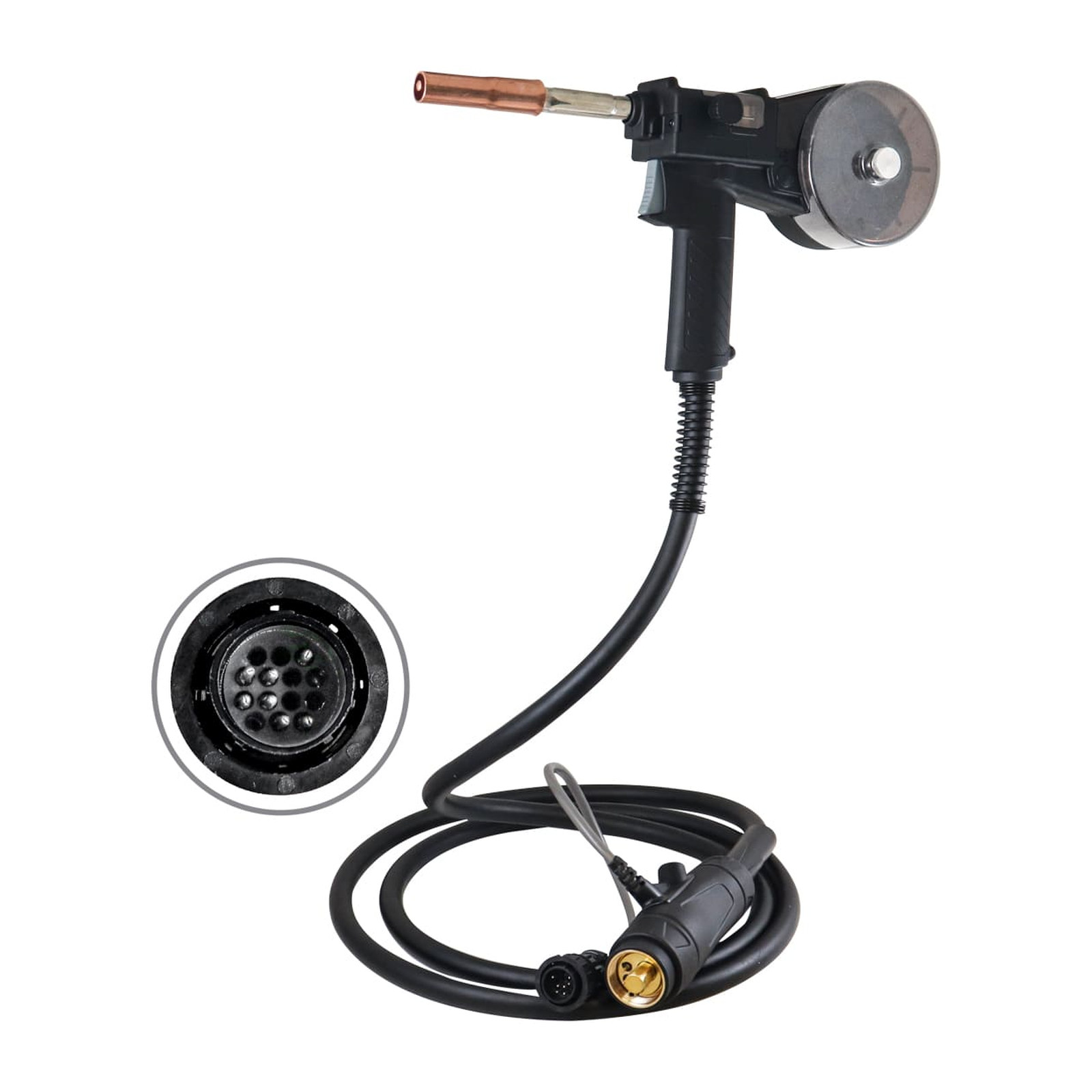 Spool Gun MIG 0.6 - 1.2 mm 3 m Tipo Tweco 24V 200A Weston