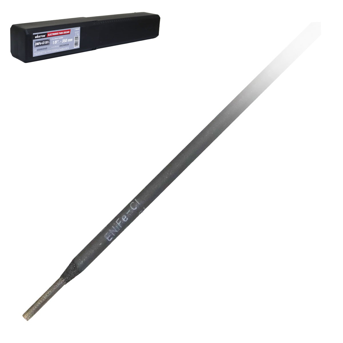 Electrodo para Soldar Hierro Fundido ENiFe-Cl 55% 1/8" 350mm Caja 2kg WESTON
